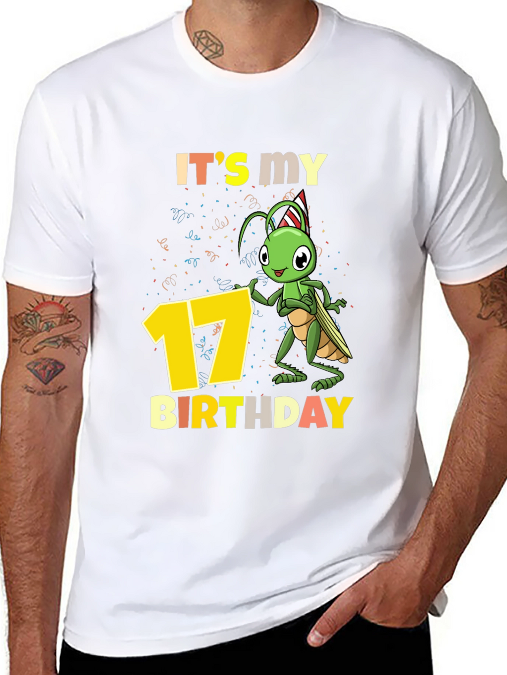 Its My 17th Birthday Grasshopper T-Shirt