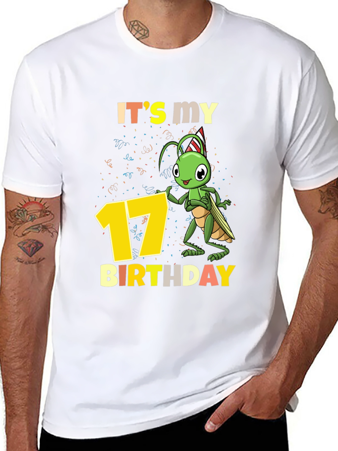 Its My 17th Birthday Grasshopper T-Shirt