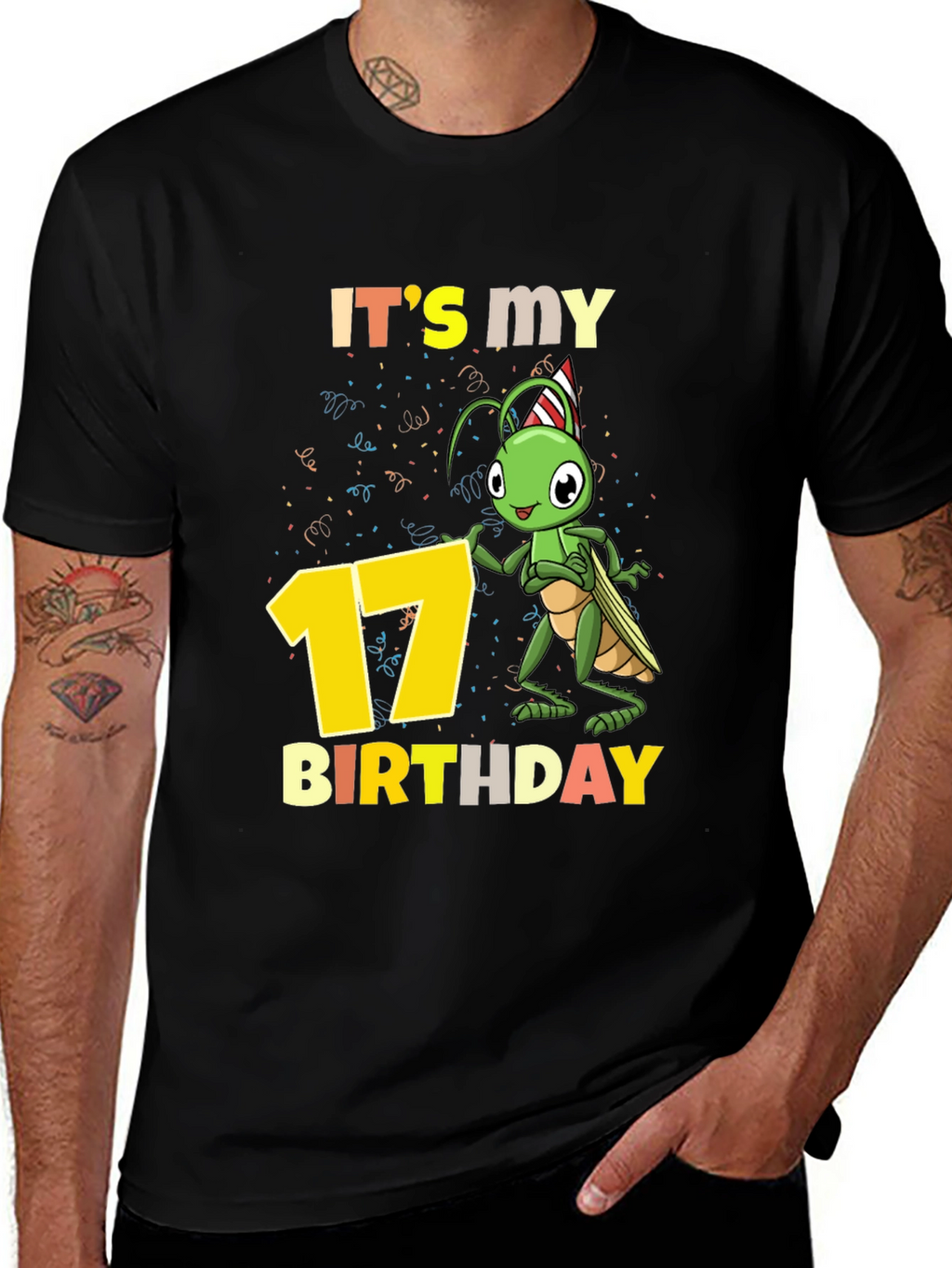 Its My 17th Birthday Grasshopper T-Shirt