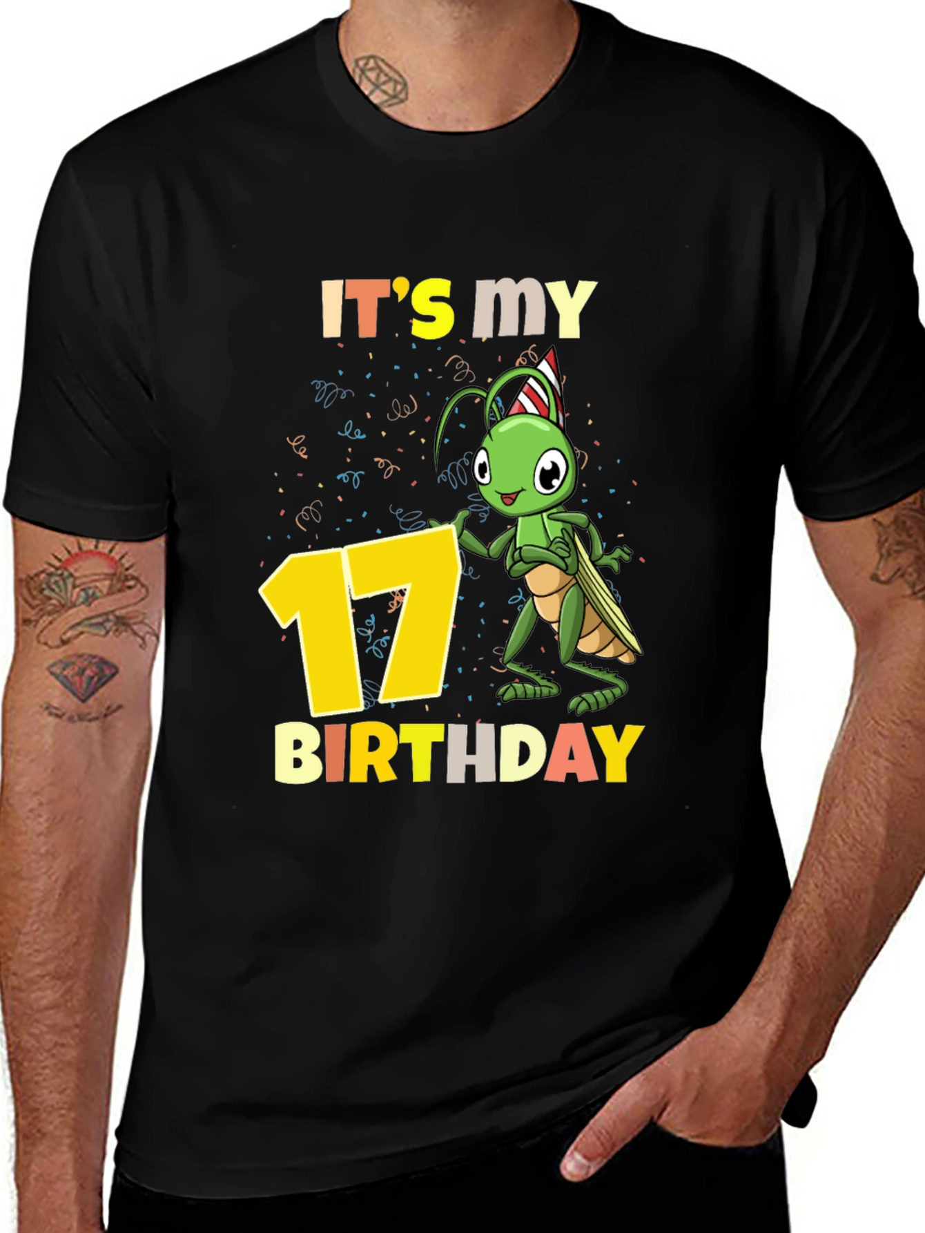 Its My 17th Birthday Grasshopper T-Shirt