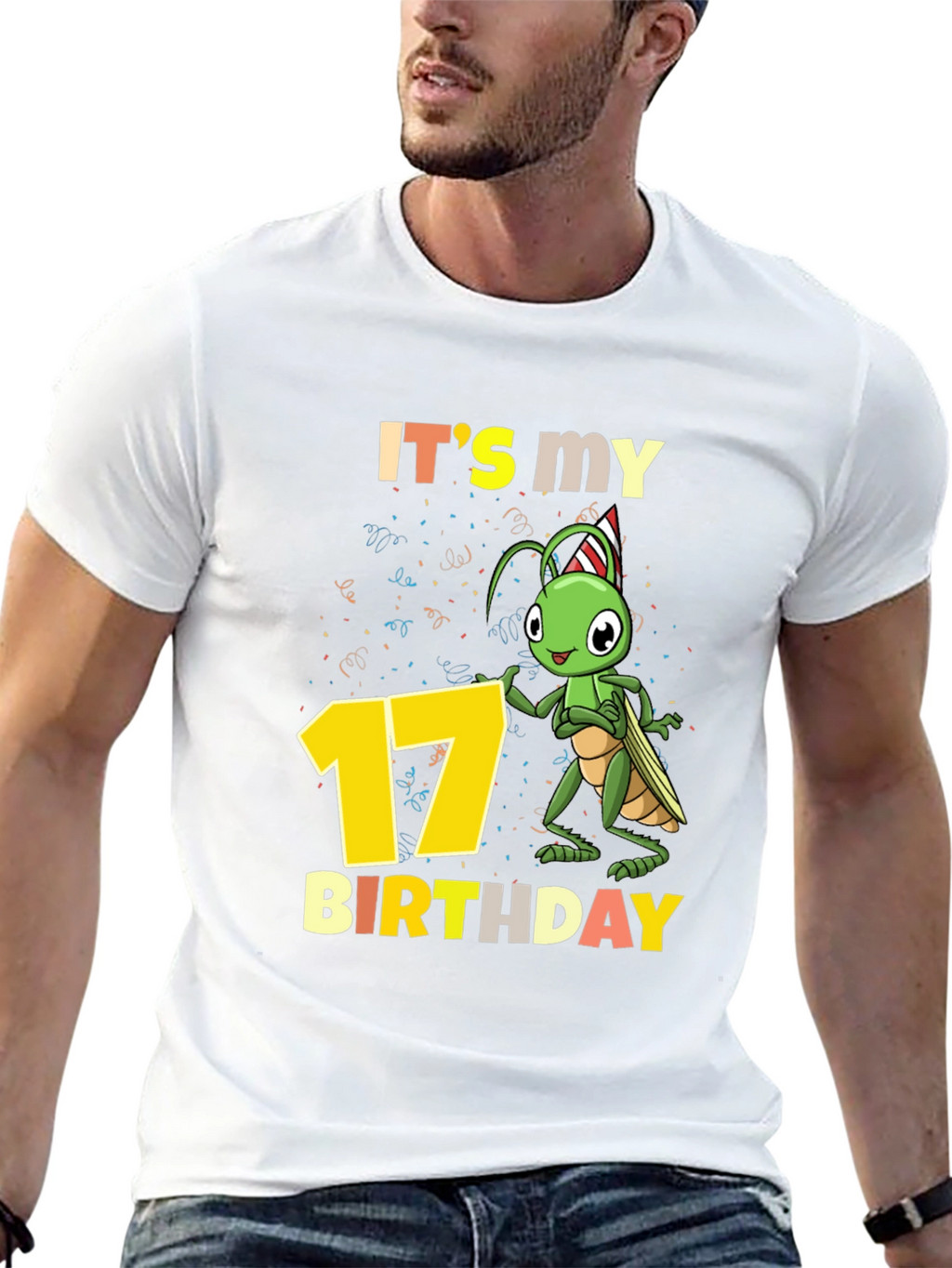 Its My 17th Birthday Grasshopper T-Shirt