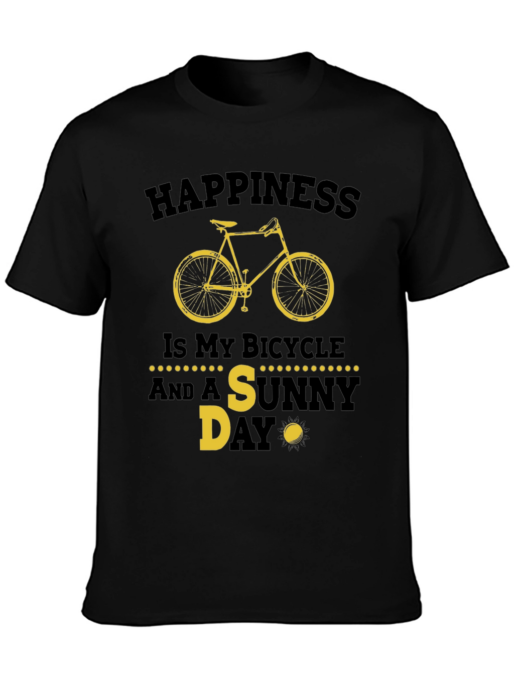 Happiness Bicycle Sunny Day T-Shirt