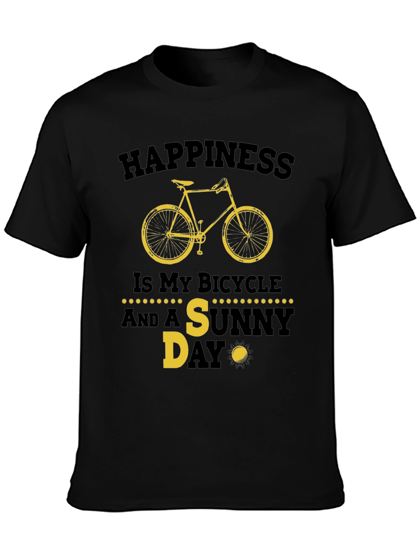 Happiness Bicycle Sunny Day T-Shirt