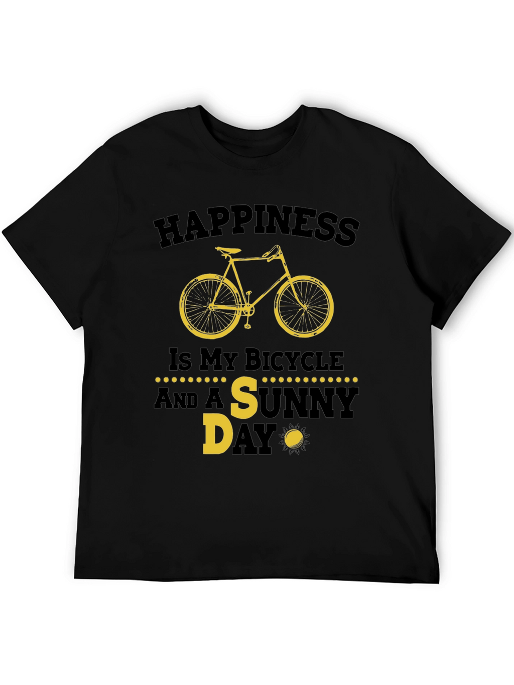 Happiness Bicycle Sunny Day T-Shirt