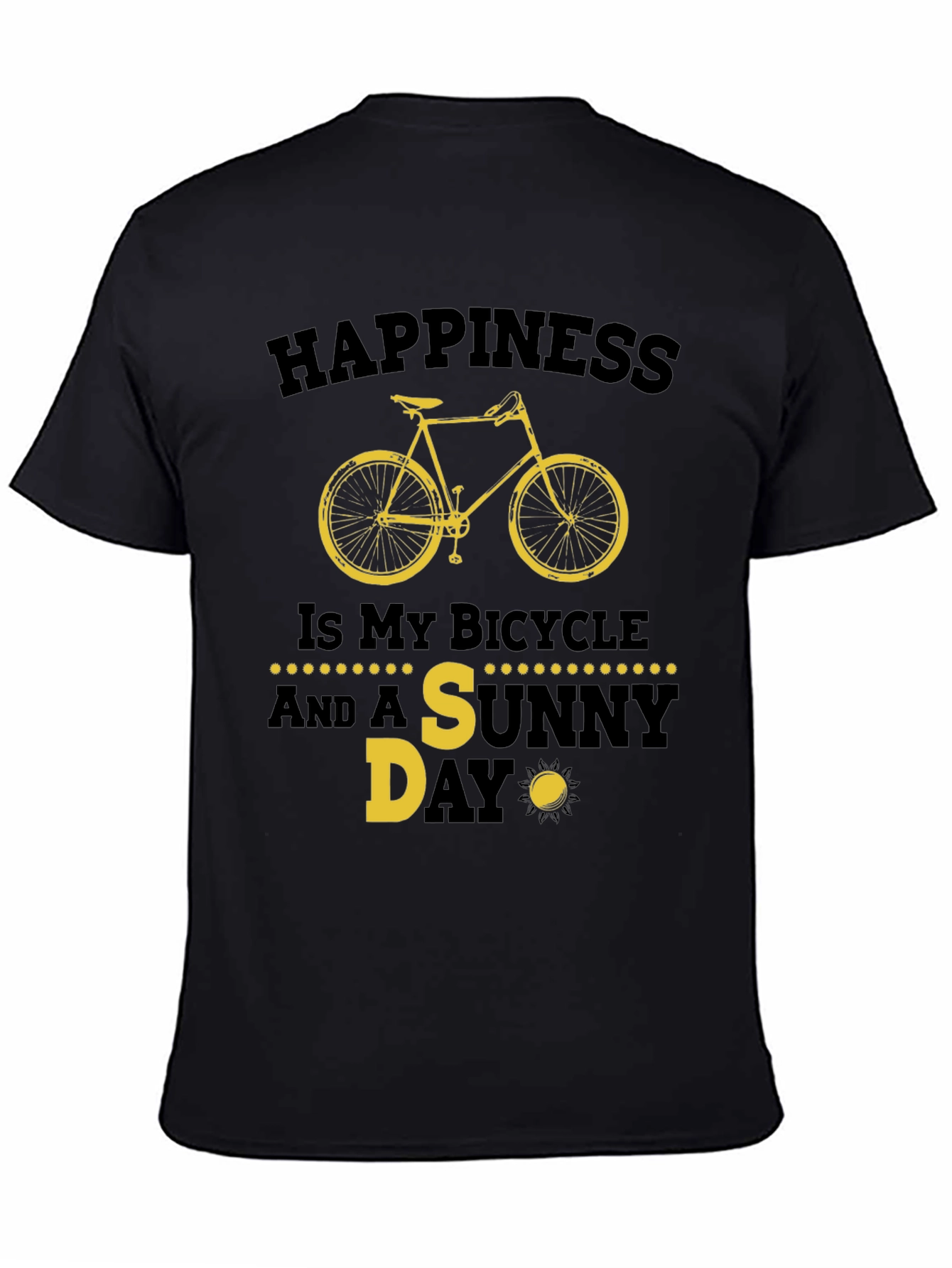 Happiness Bicycle Sunny Day T-Shirt