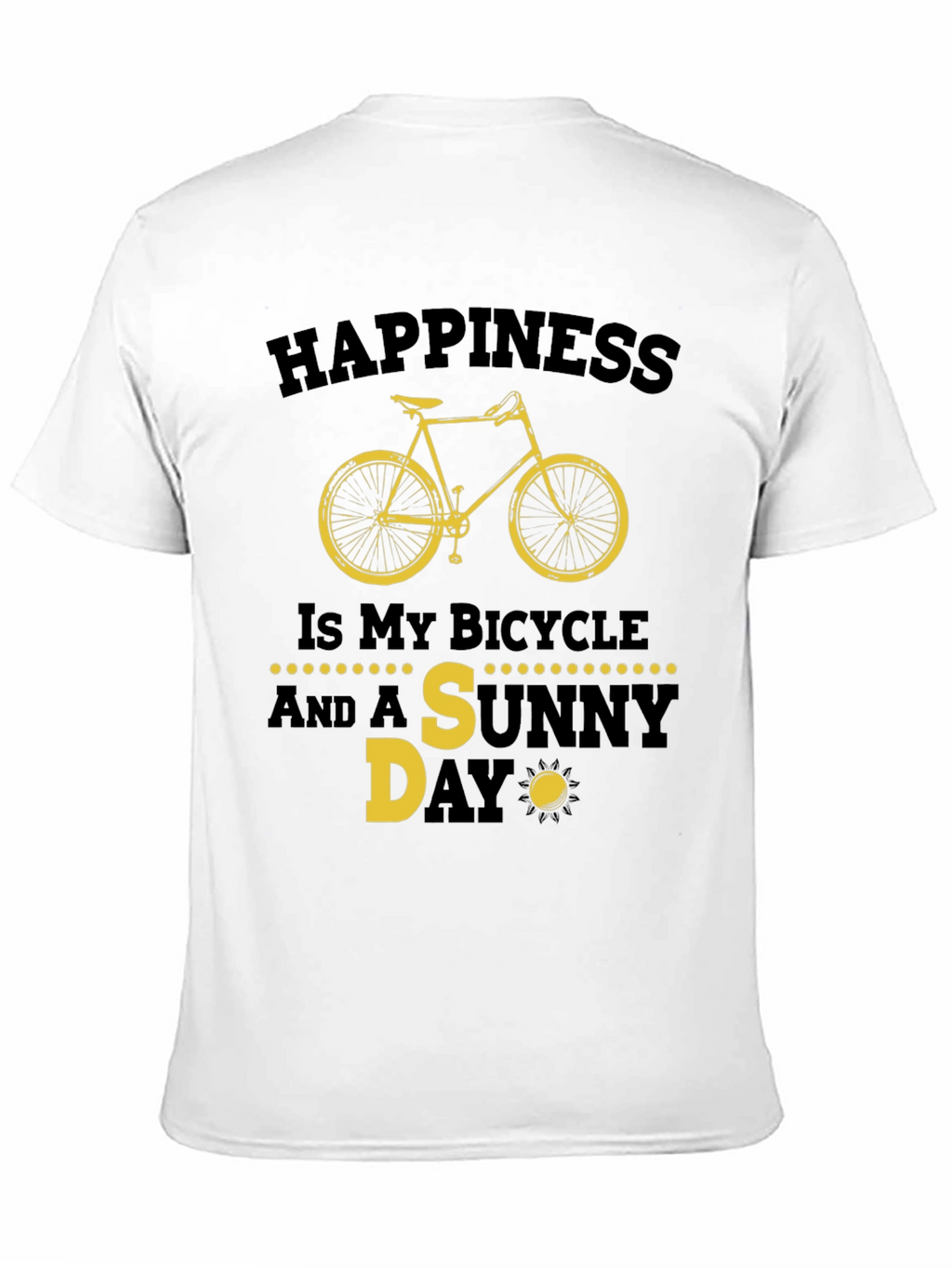 Happiness Bicycle Sunny Day T-Shirt