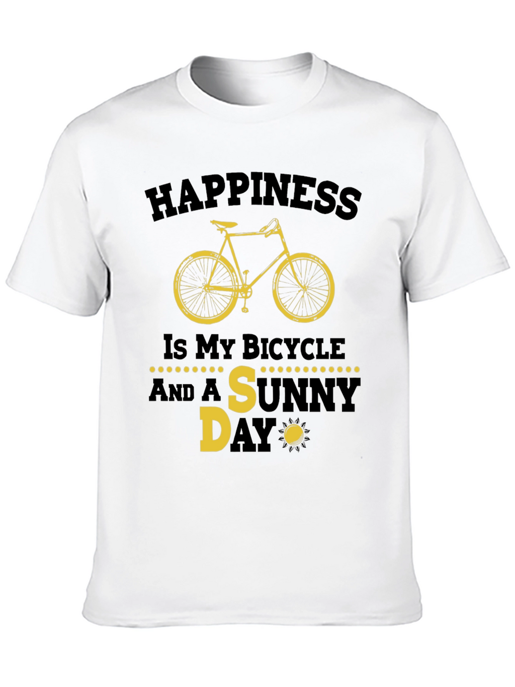 Happiness Bicycle Sunny Day T-Shirt