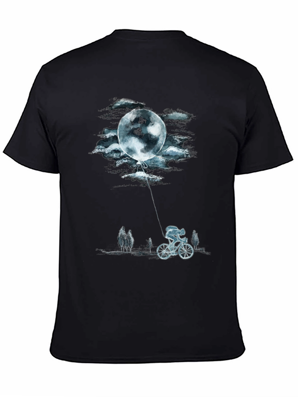 Moon Ride Graphic Tee - Black