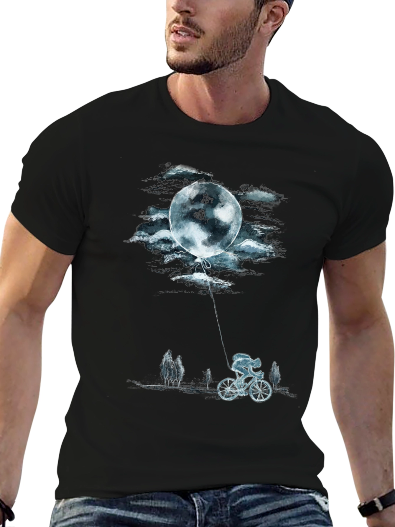 Moon Ride Graphic Tee - Black