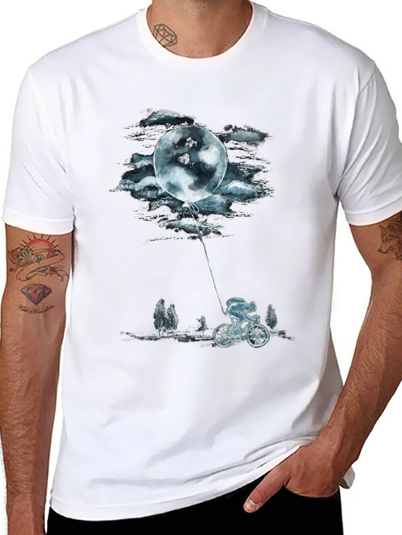 Moon Ride Graphic Tee - Black