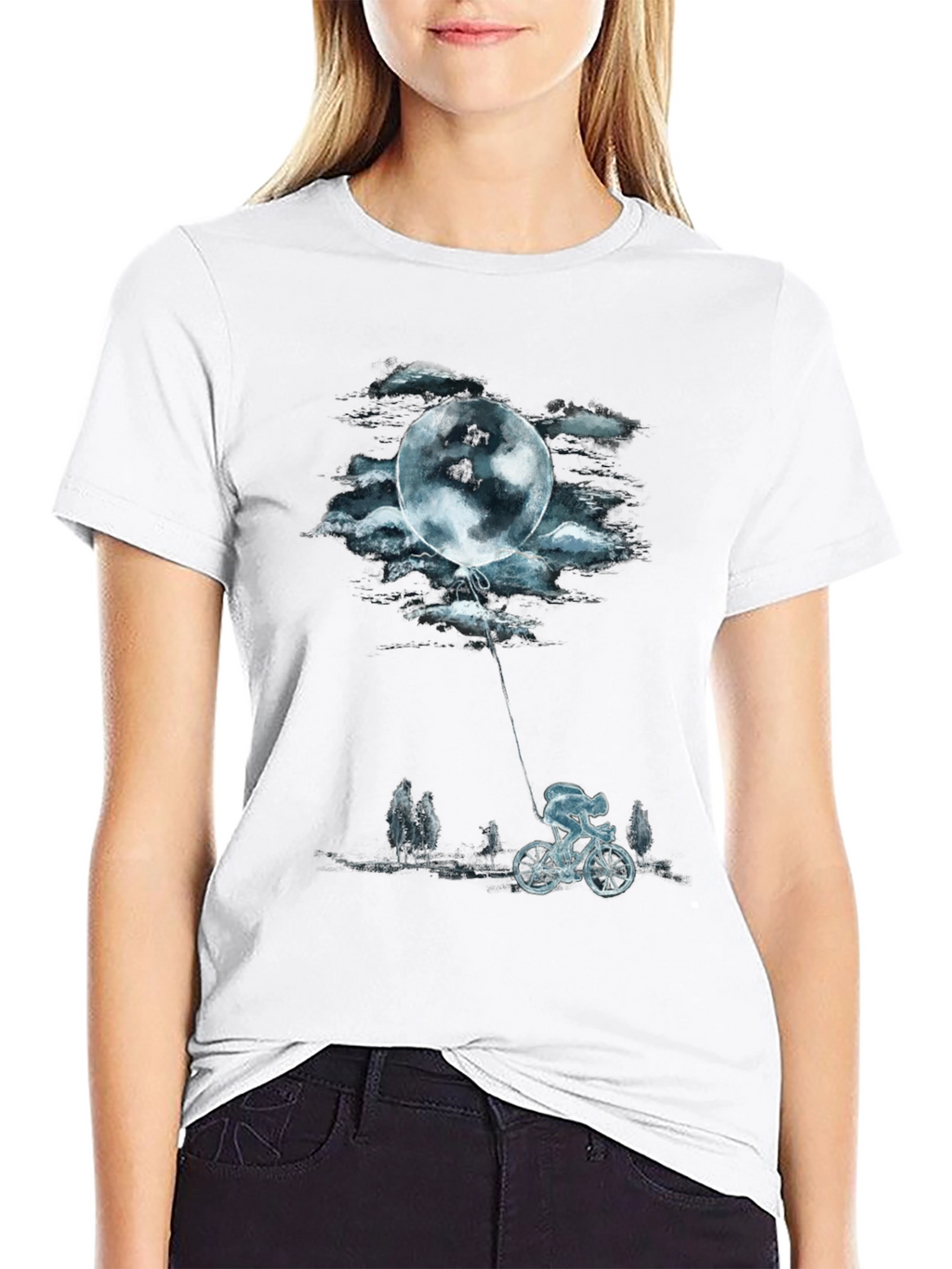 Moon Ride Graphic Tee - Black