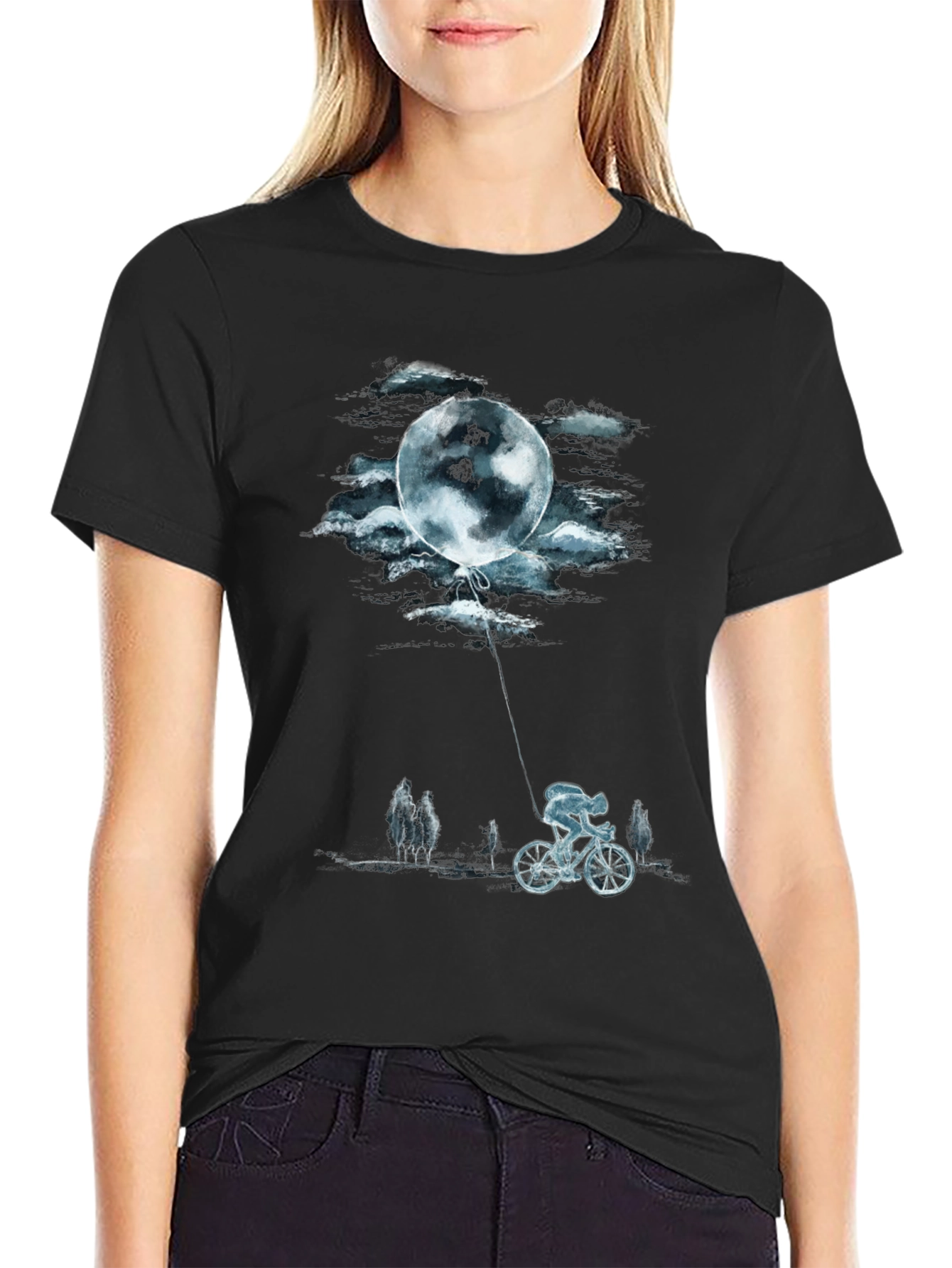 Moon Ride Graphic Tee - Black