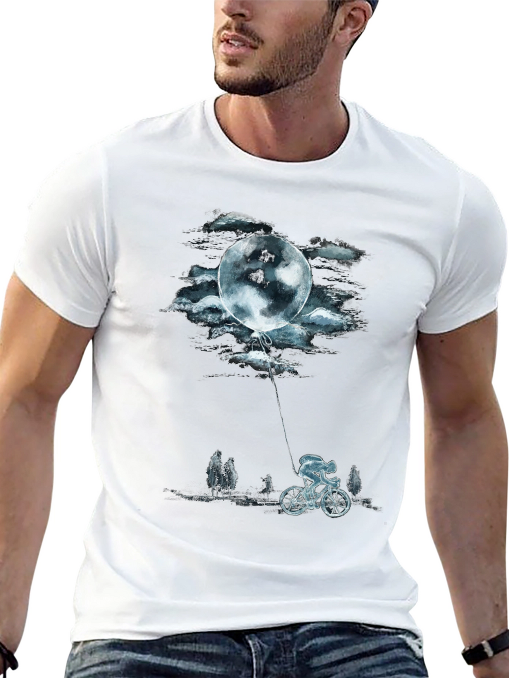 Moon Ride Graphic Tee - Black