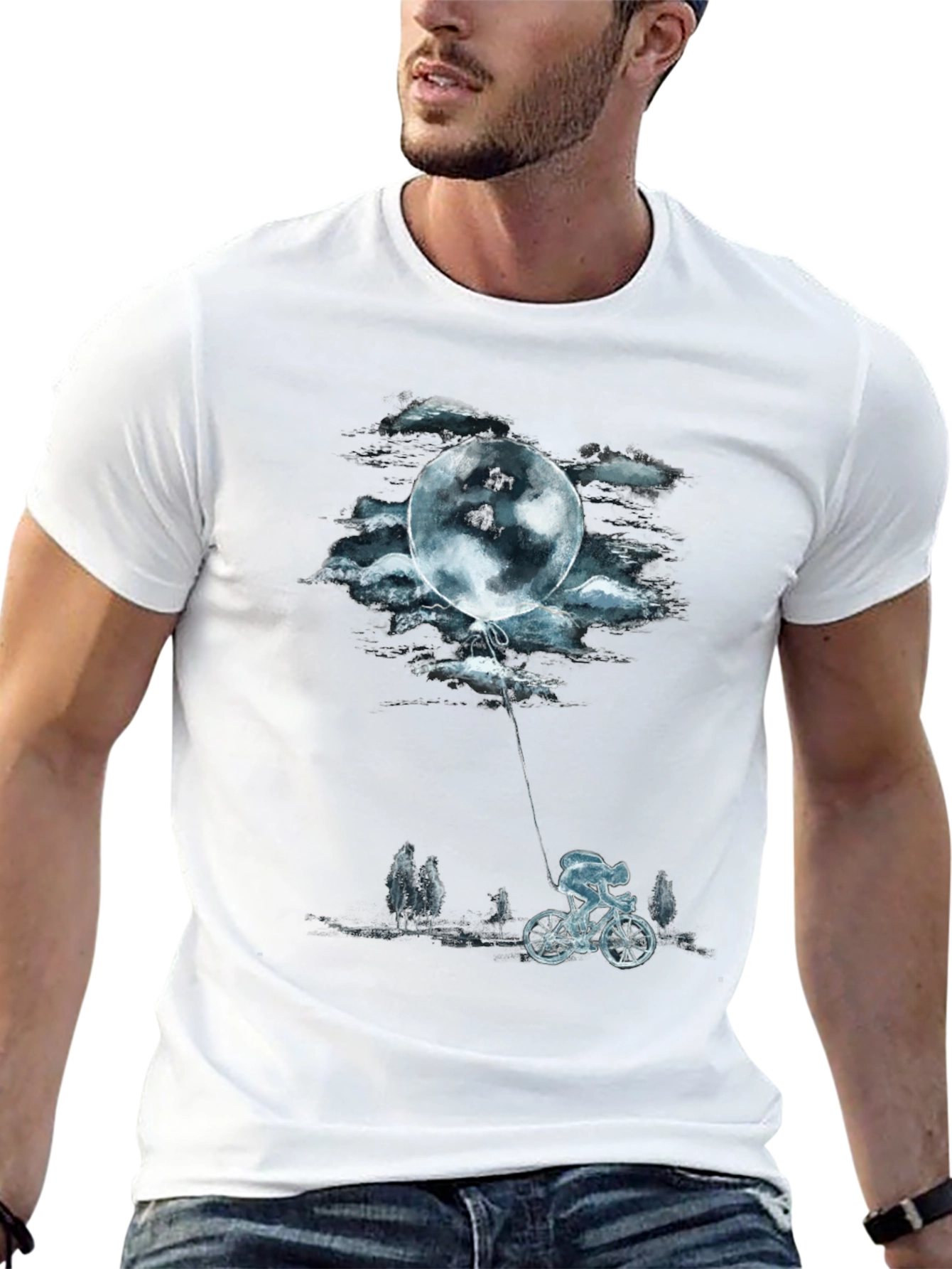 Moon Ride Graphic Tee - Black