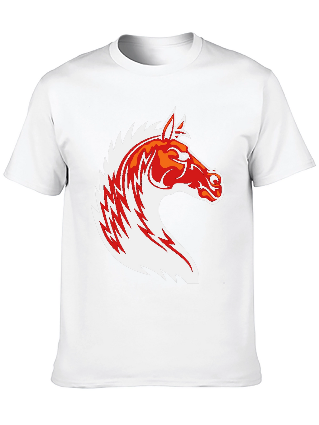 Black T-Shirt with Horse Graphic