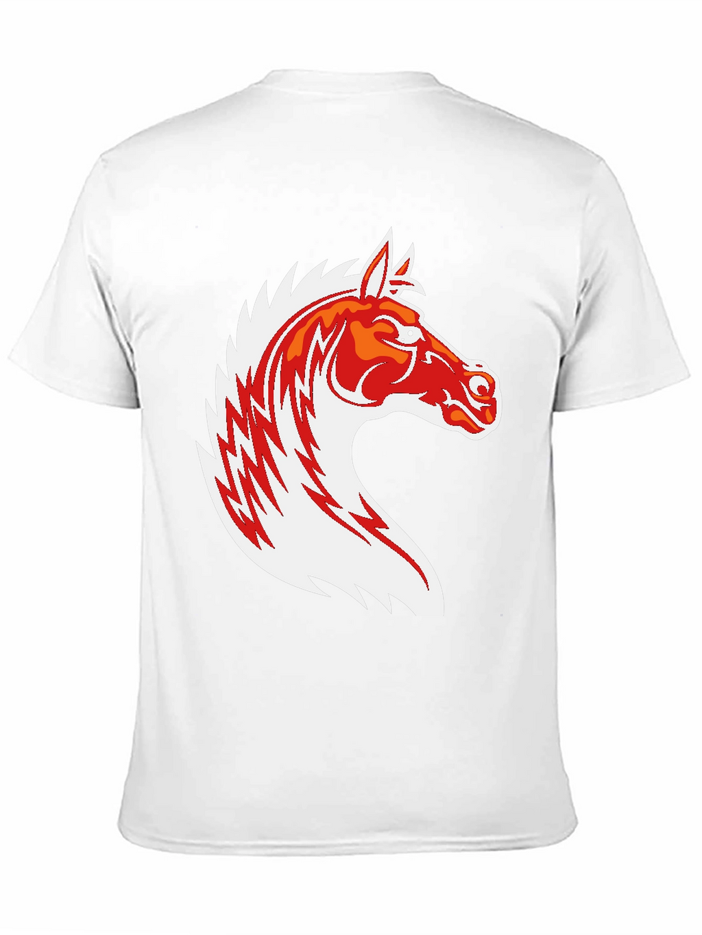 Black T-Shirt with Horse Graphic