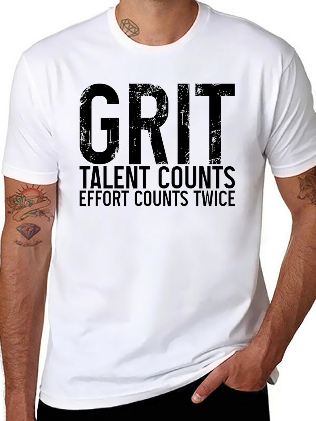 Grit T-Shirt: Talent Counts Effort Twice!