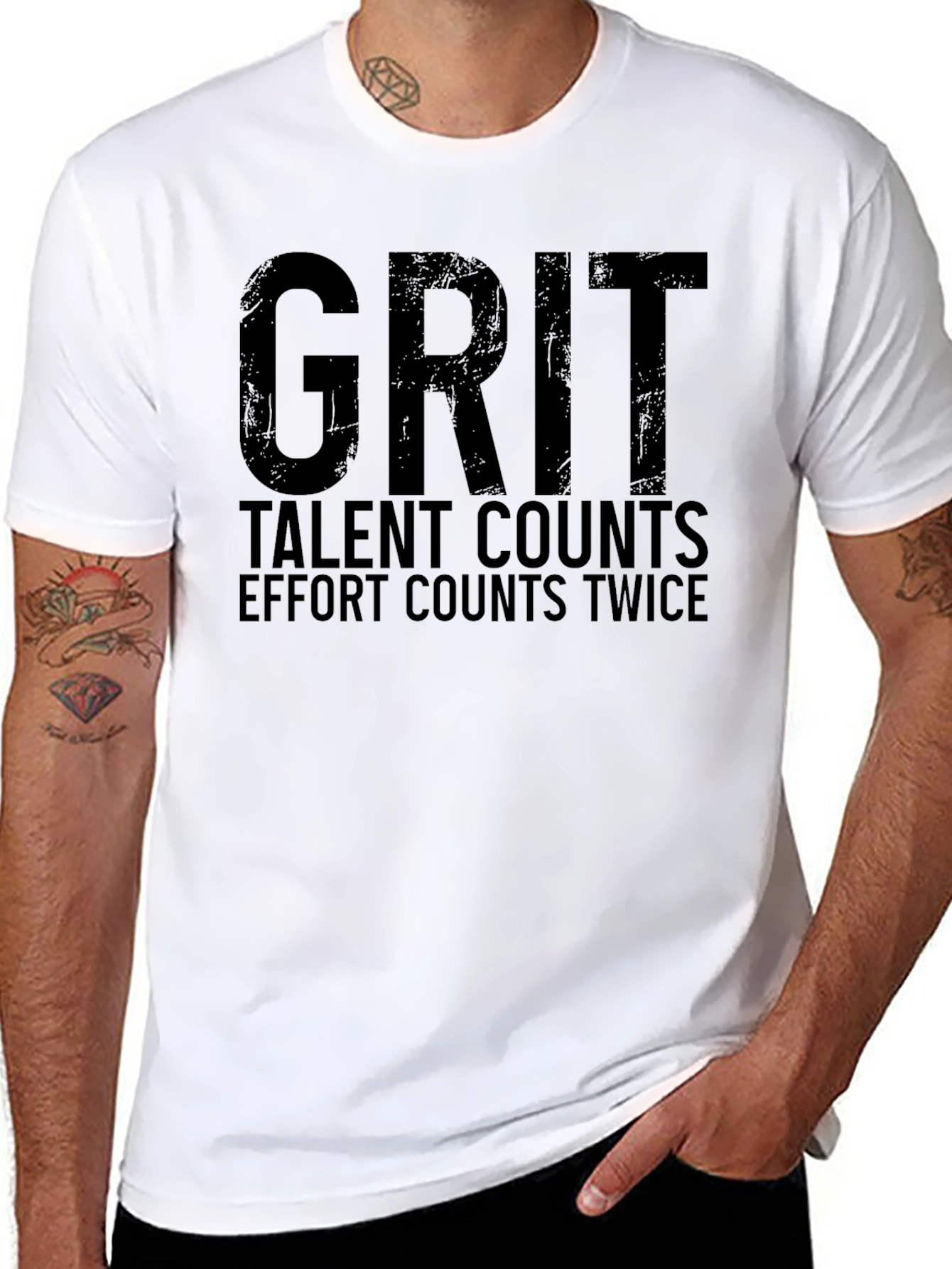 Grit T-Shirt: Talent Counts Effort Twice!