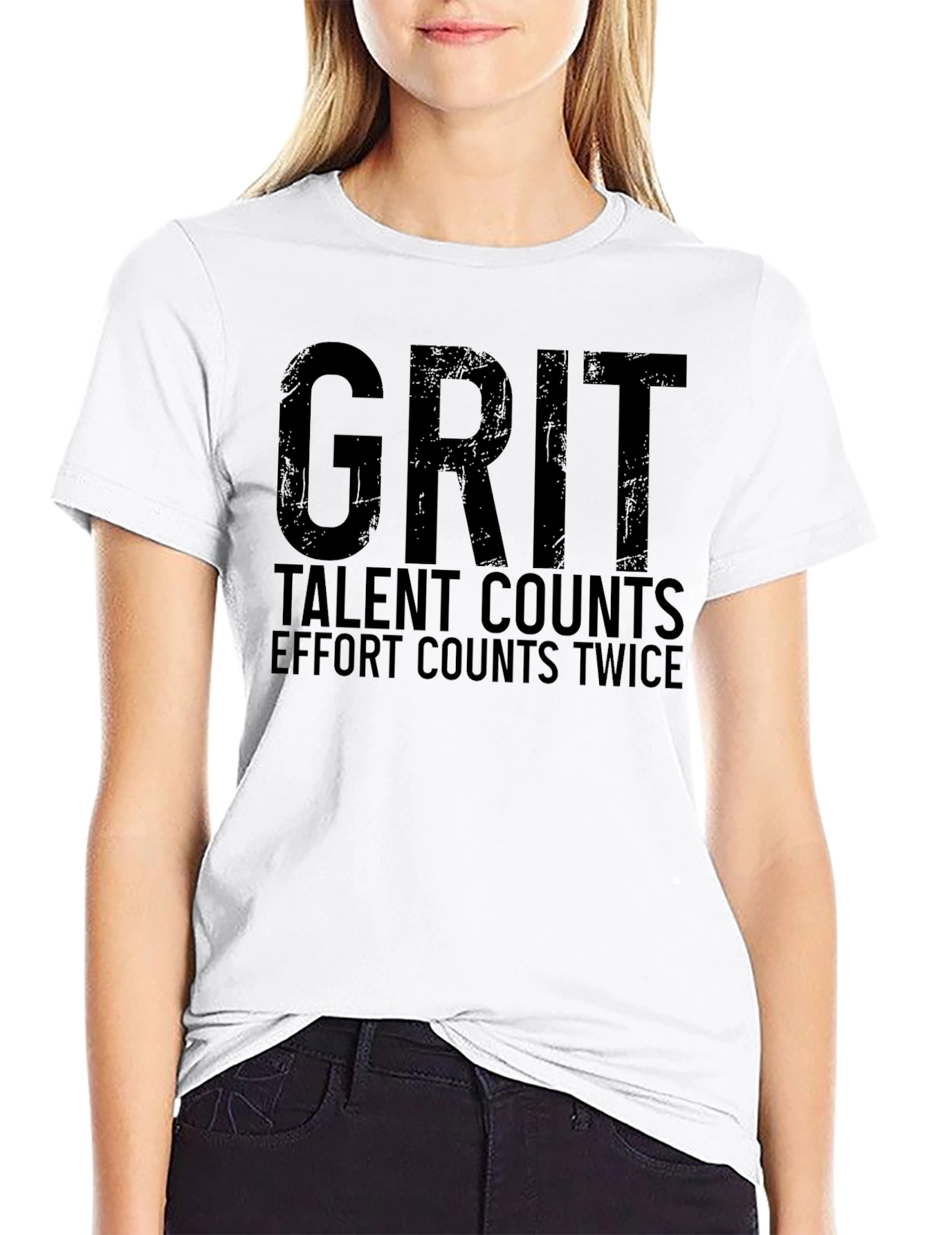 Grit T-Shirt: Talent Counts Effort Twice!