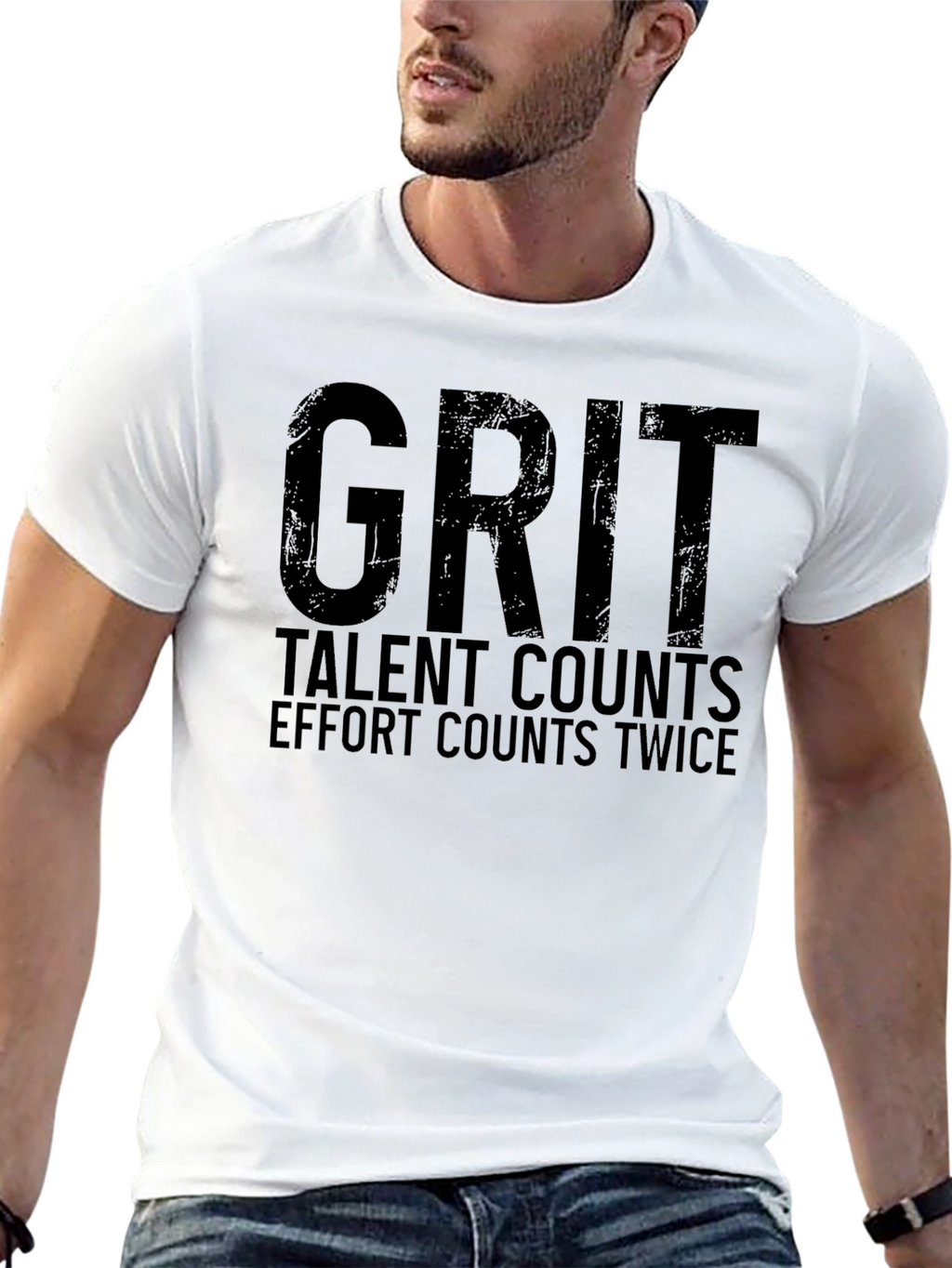 Grit T-Shirt: Talent Counts Effort Twice!