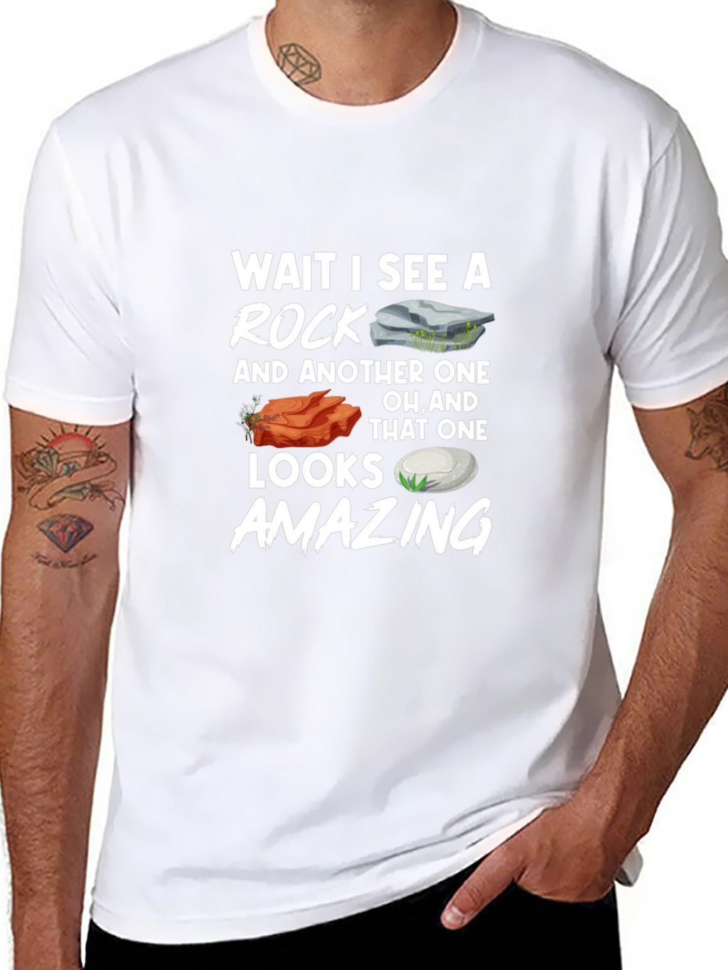 Funny Geology T-Shirt: Wait I See a Rock