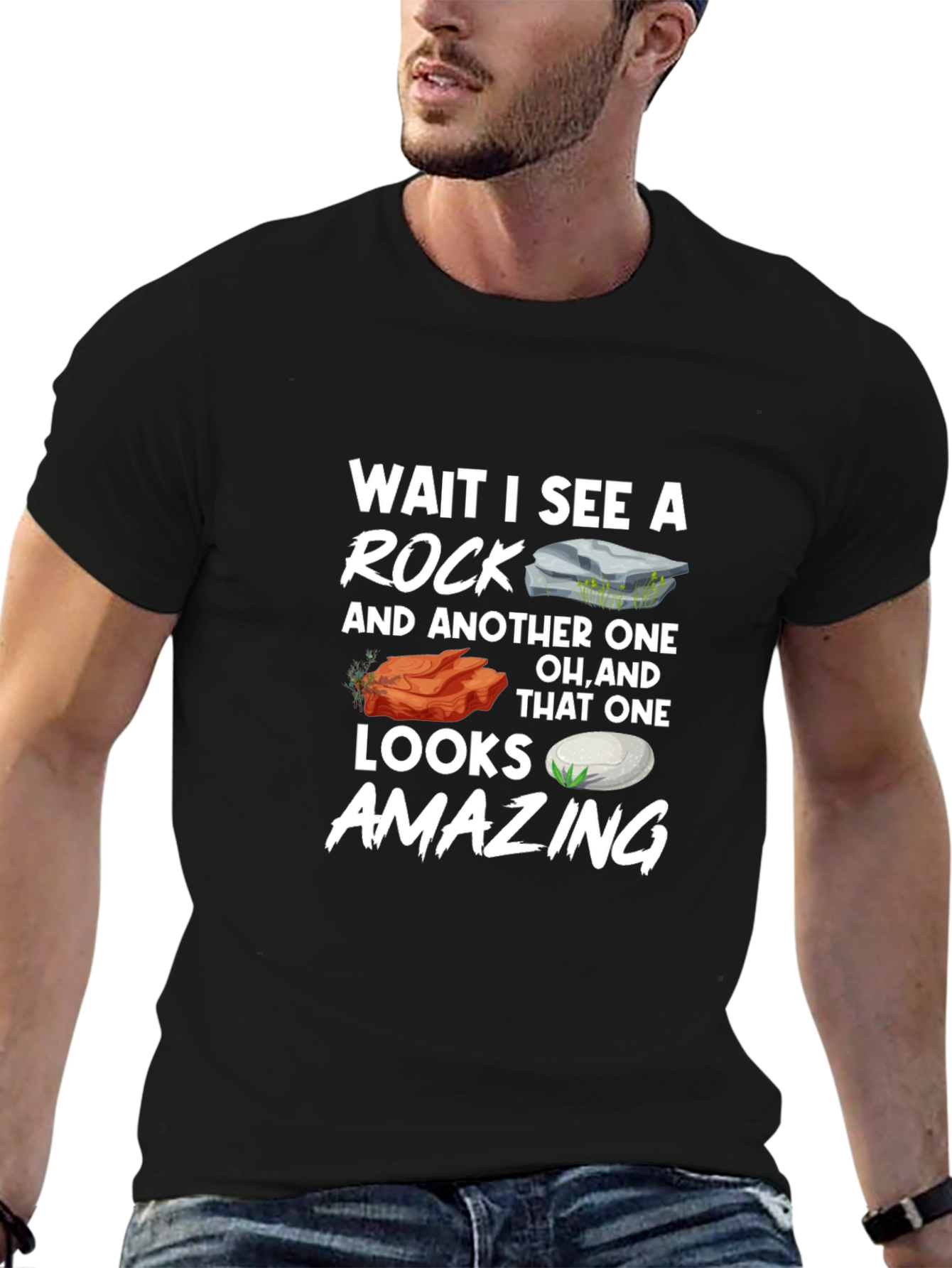 Funny Geology T-Shirt: Wait I See a Rock