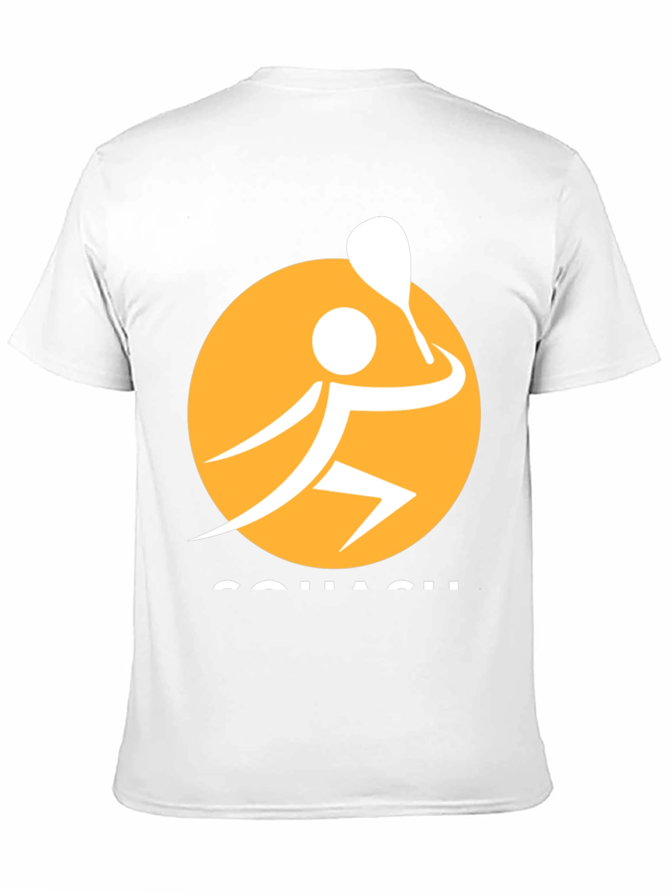 Squash Player Graphic Tee - Sporty Black T-Shirt