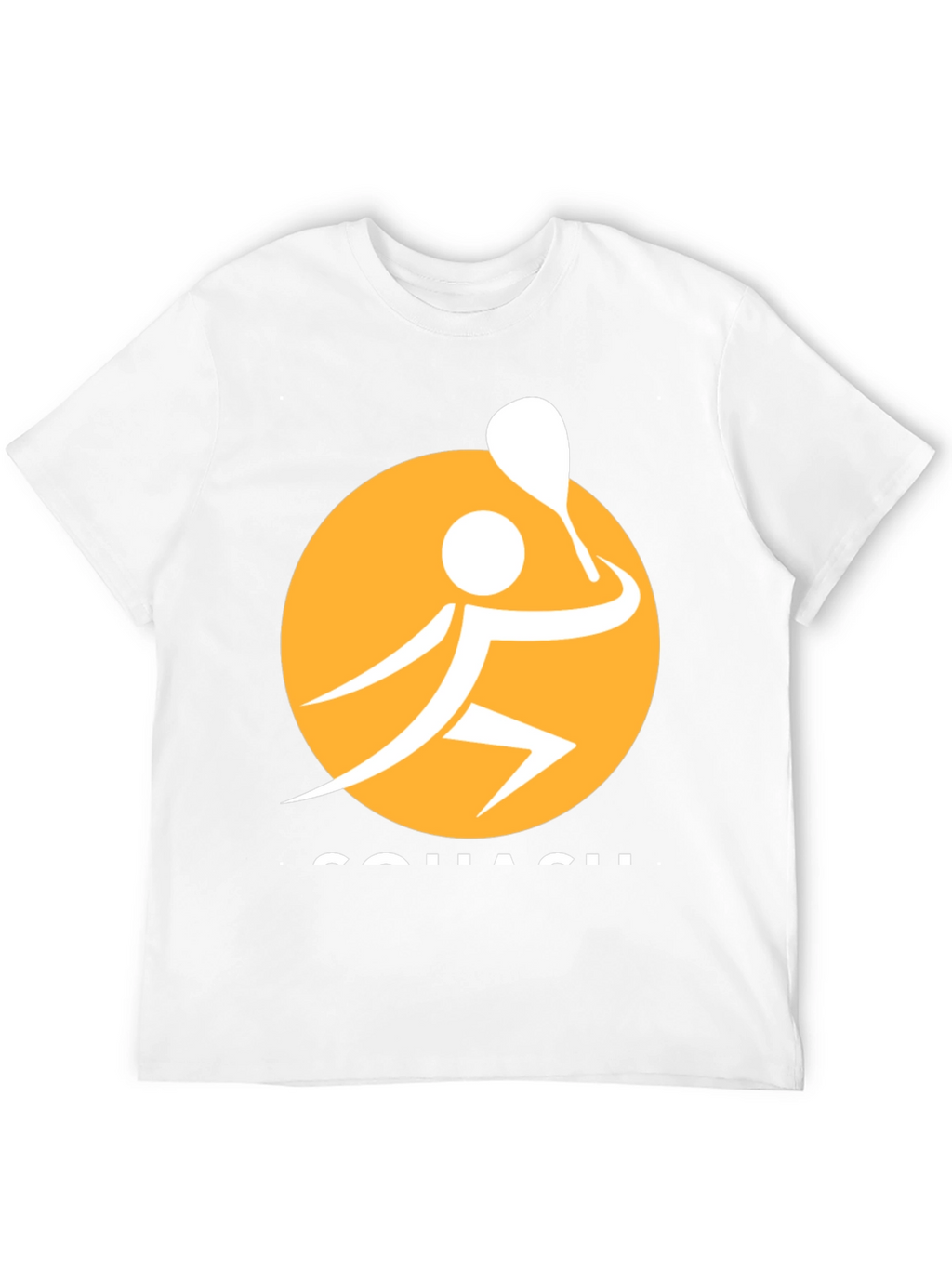 Squash Player Graphic Tee - Sporty Black T-Shirt