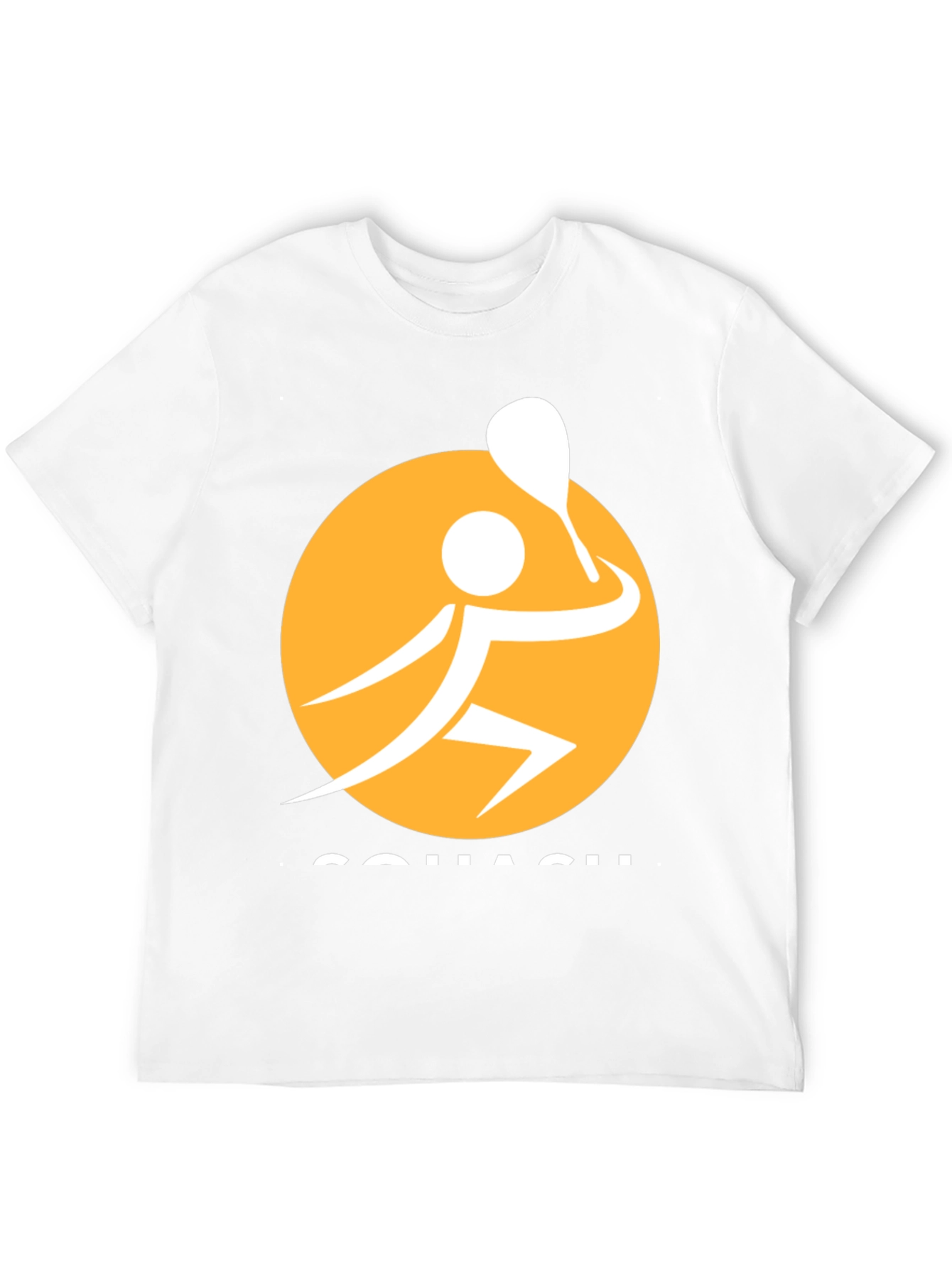 Squash Player Graphic Tee - Sporty Black T-Shirt
