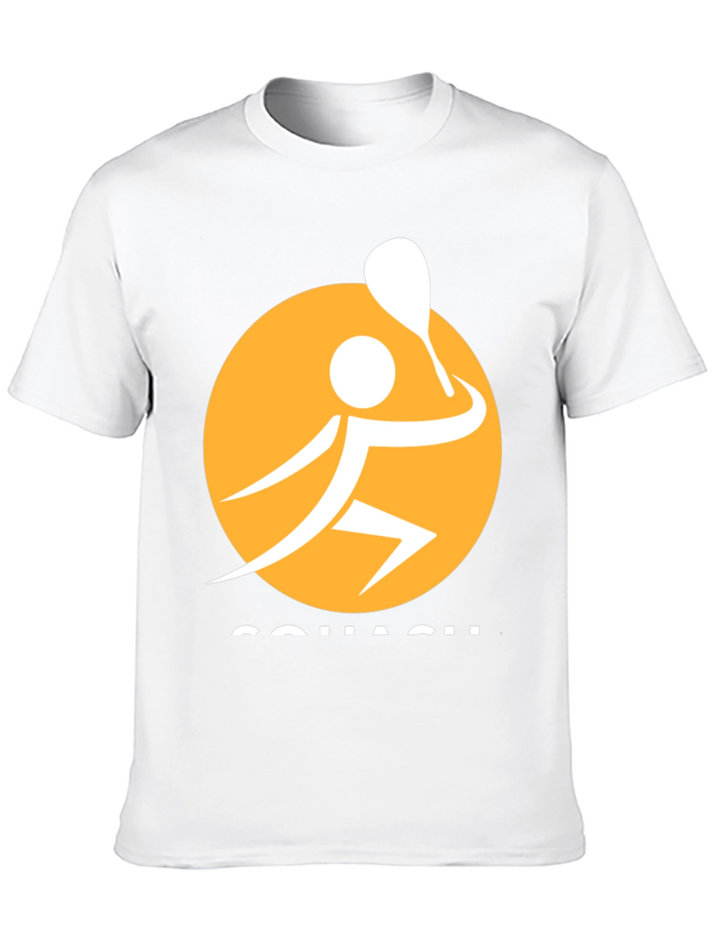 Squash Player Graphic Tee - Sporty Black T-Shirt