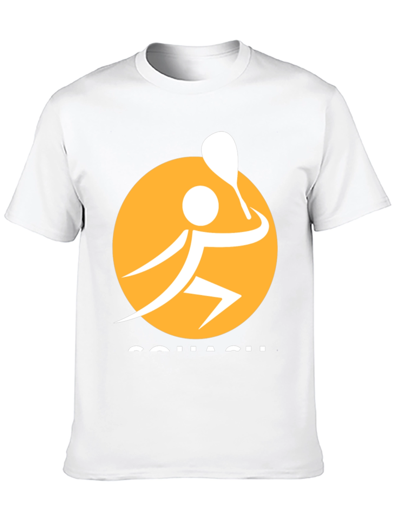 Squash Player Graphic Tee - Sporty Black T-Shirt