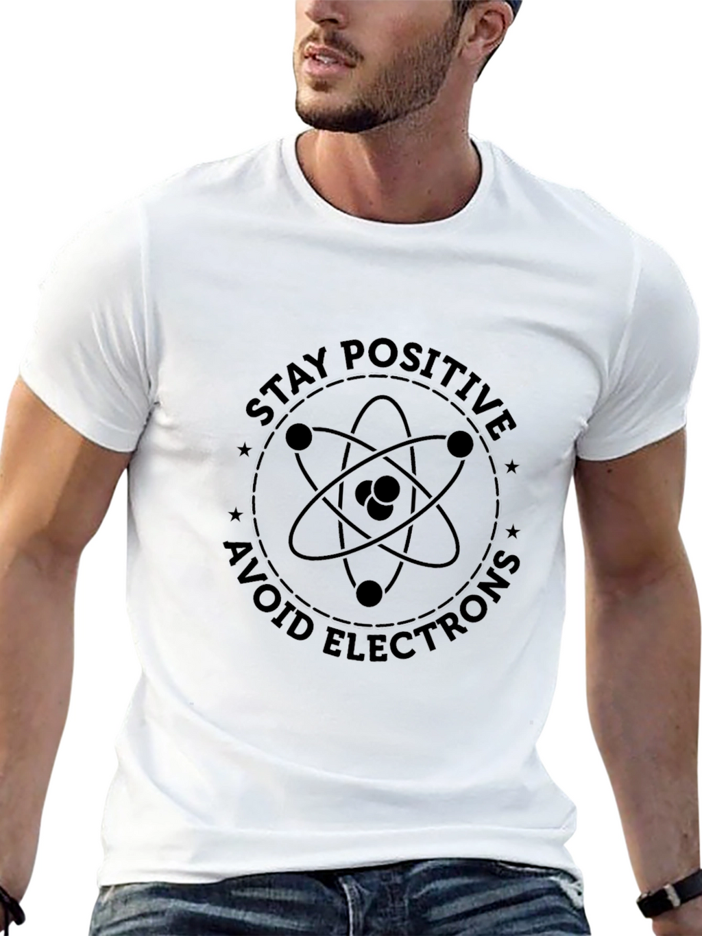 Stay Positive T-Shirt - Science Humor Graphic Tee