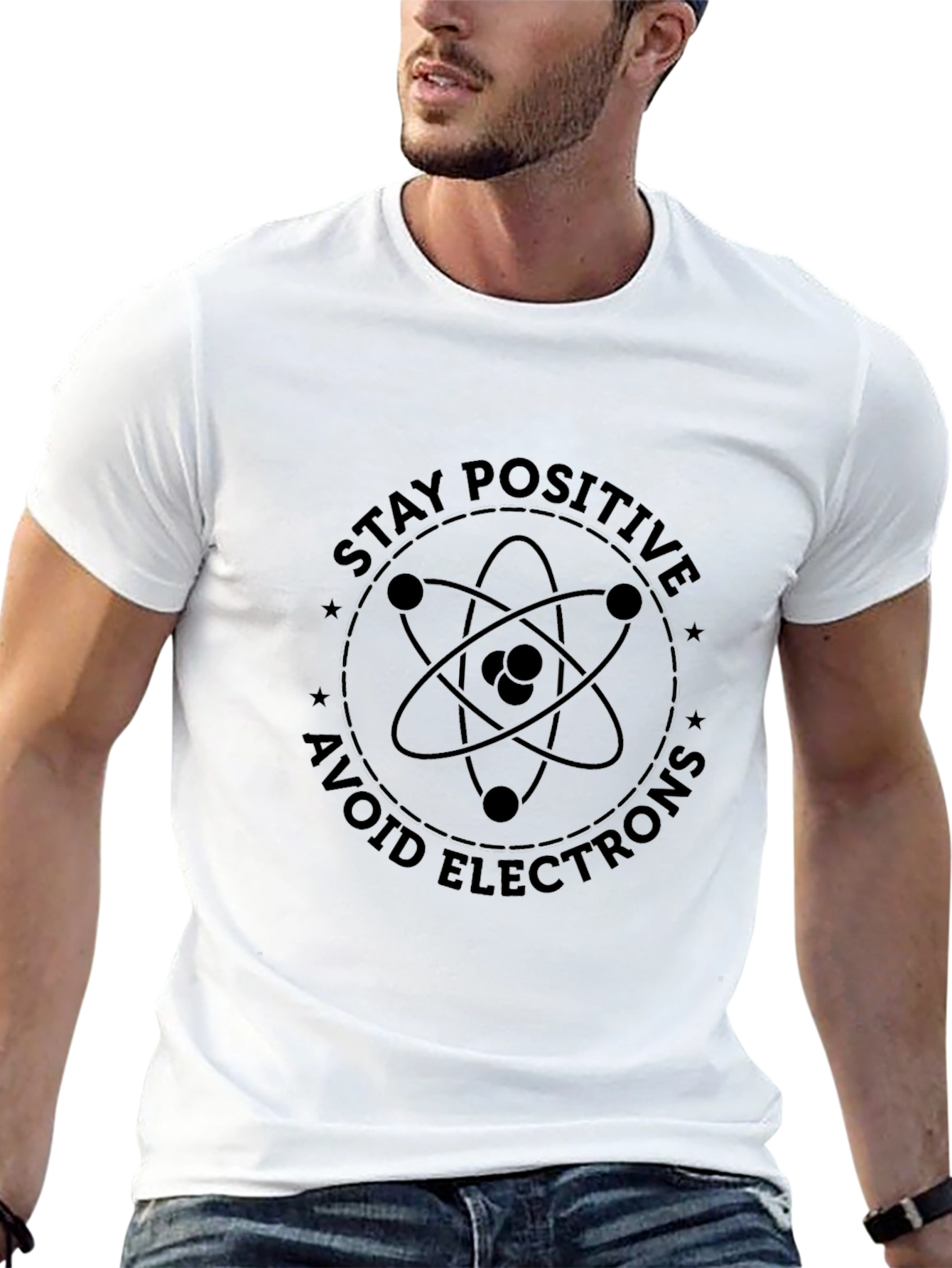 Stay Positive T-Shirt - Science Humor Graphic Tee