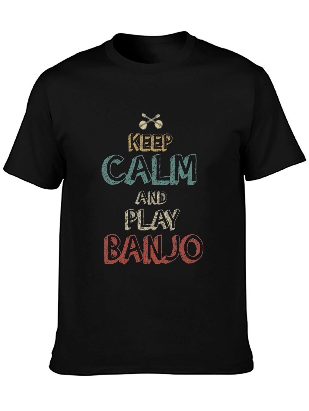 Keep Calm and Play Banjo Graphic Tee