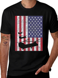 American Flag Helicopter T-Shirt