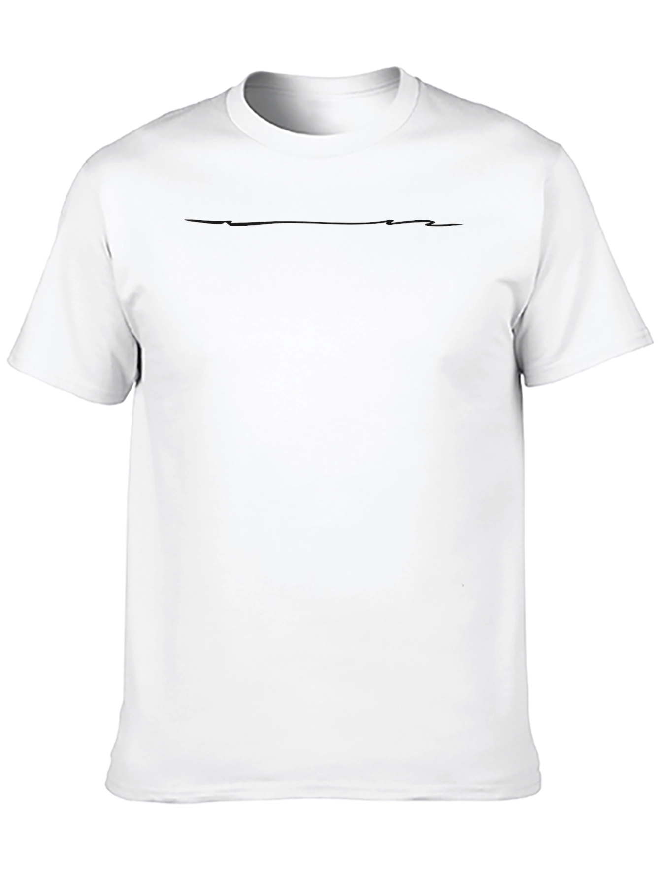 Mens Solid Black Short Sleeve T-Shirt