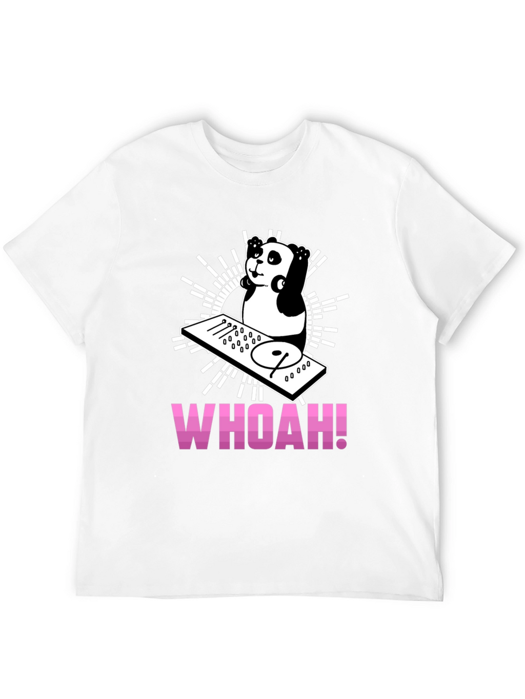DJ Panda Graphic Tee - Black Cotton T-Shirt