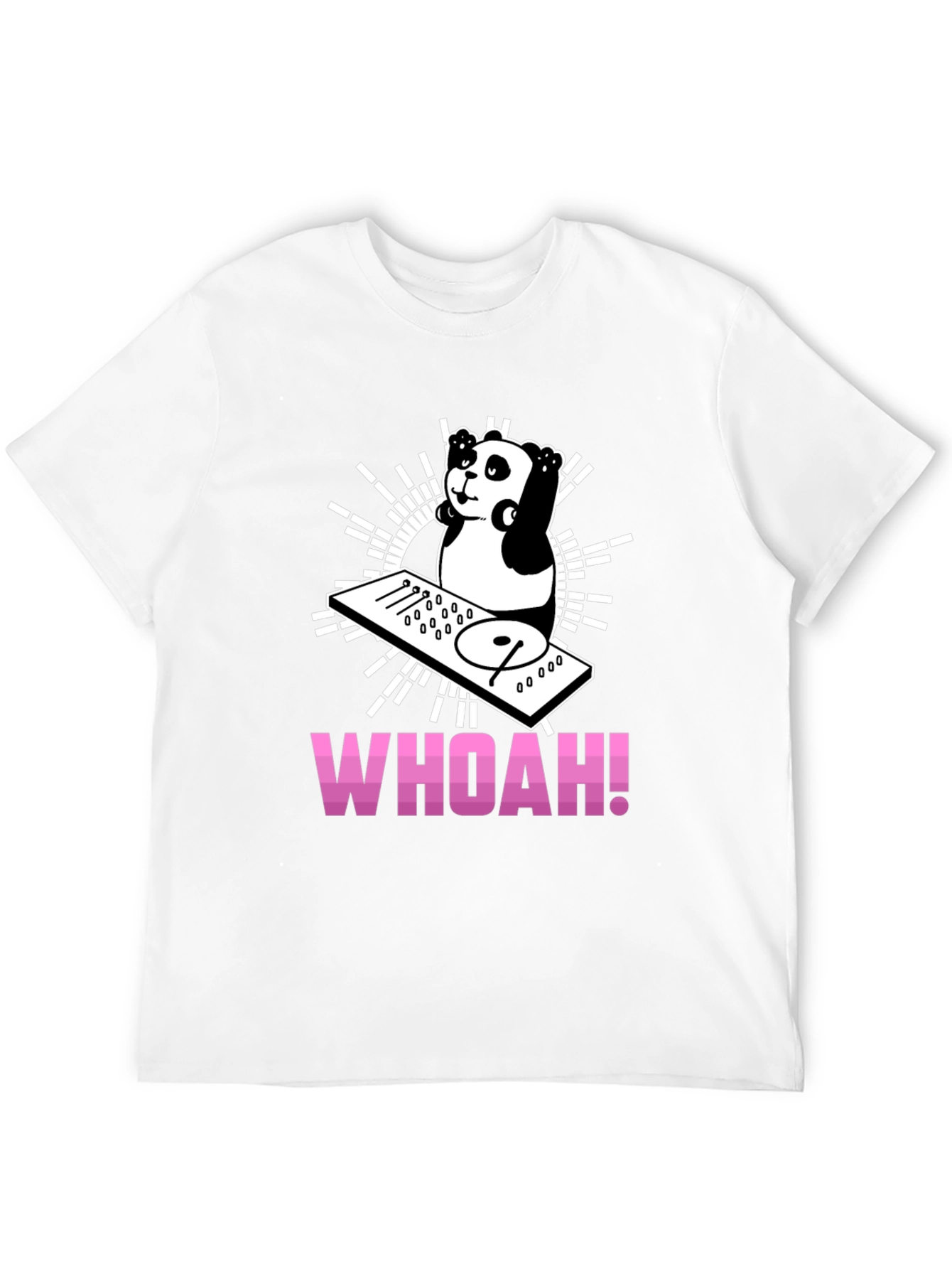 DJ Panda Graphic Tee - Black Cotton T-Shirt