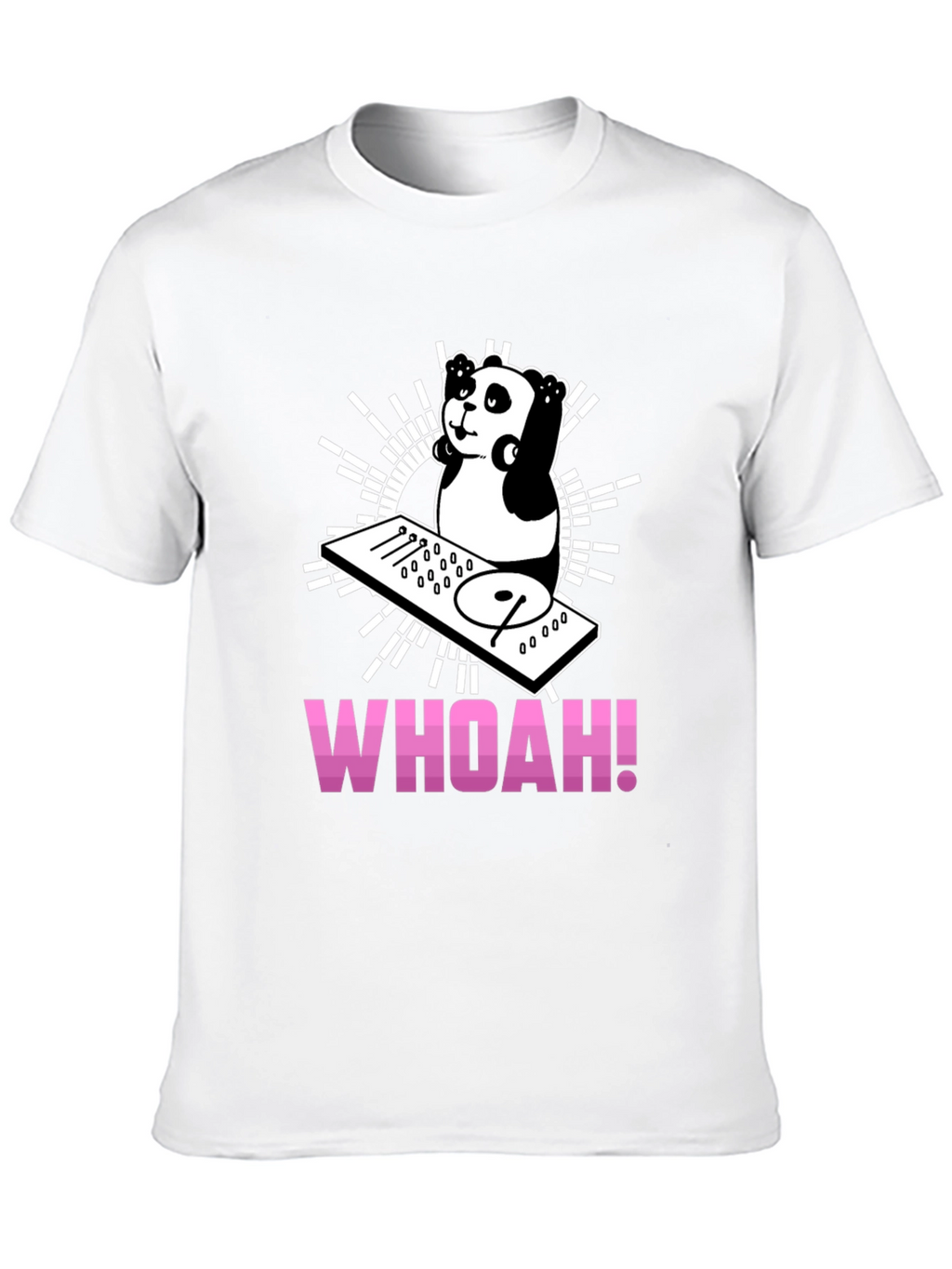 DJ Panda Graphic Tee - Black Cotton T-Shirt