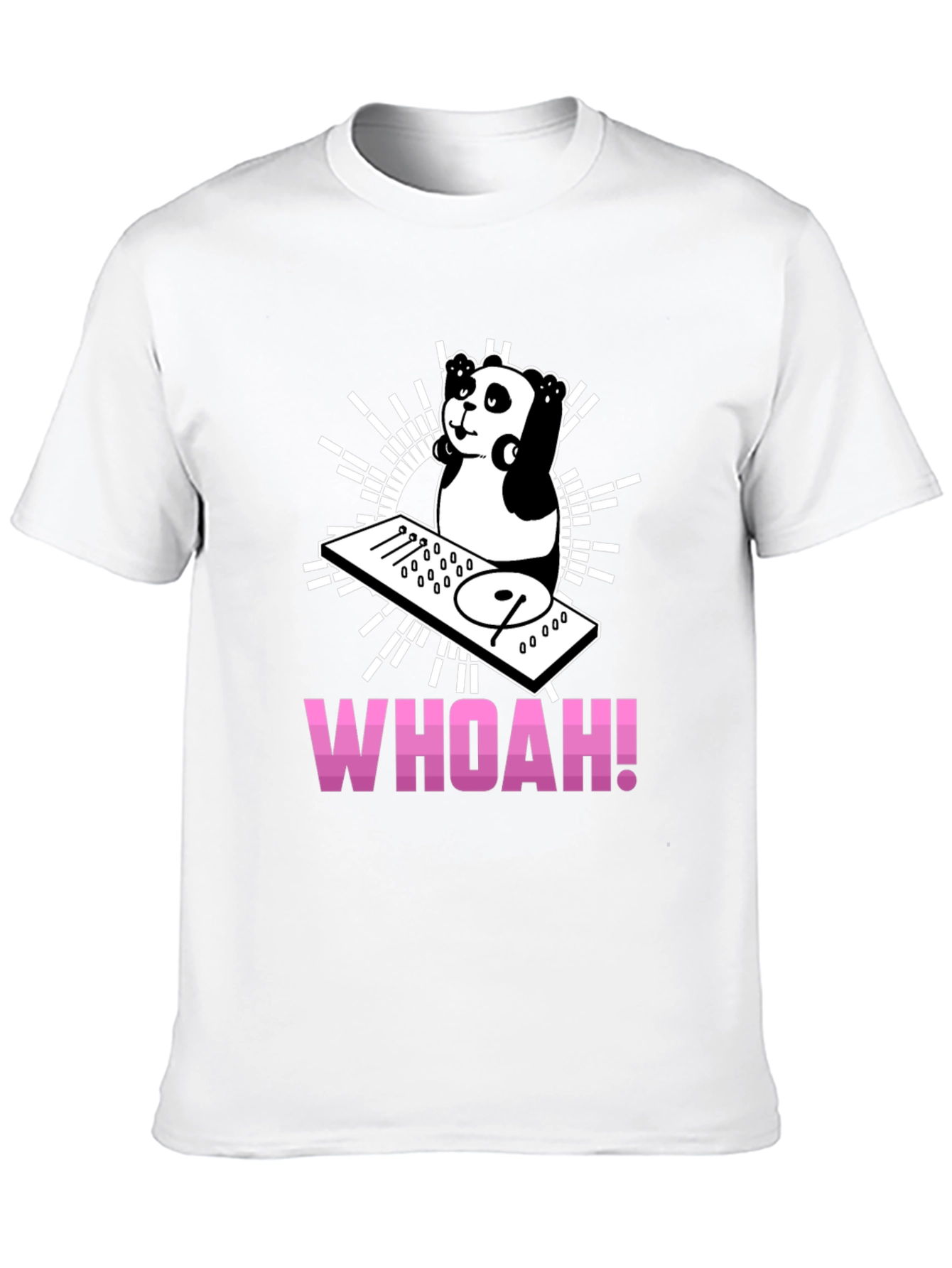 DJ Panda Graphic Tee - Black Cotton T-Shirt