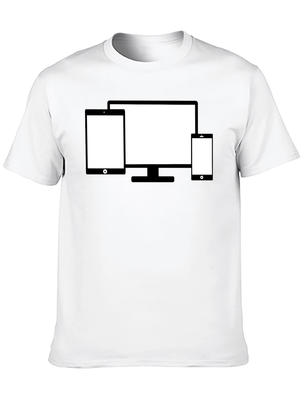 Tech Device Display Black T-Shirt