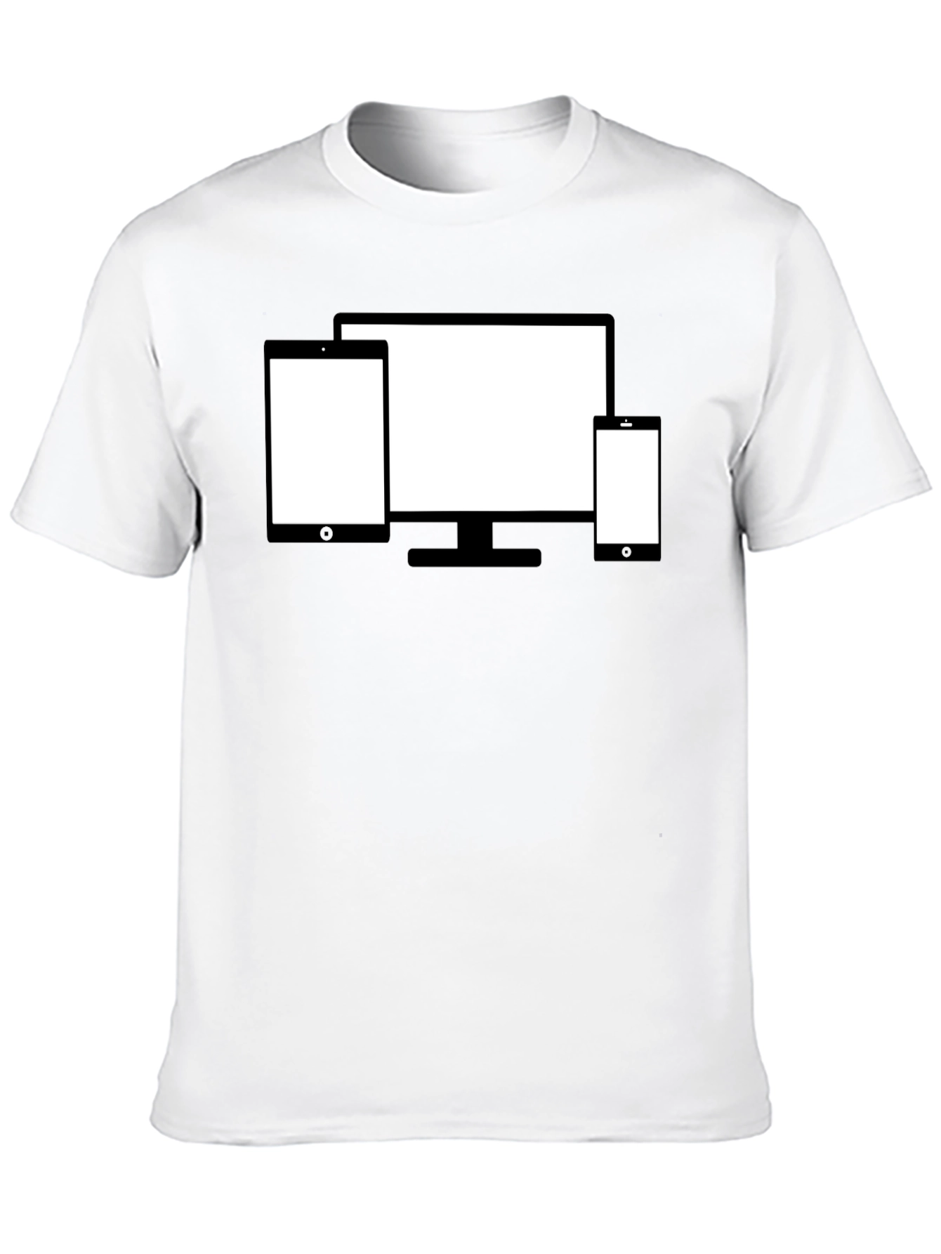 Tech Device Display Black T-Shirt