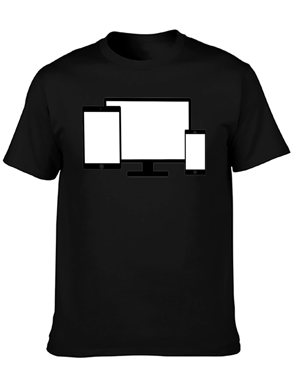 Tech Device Display Black T-Shirt