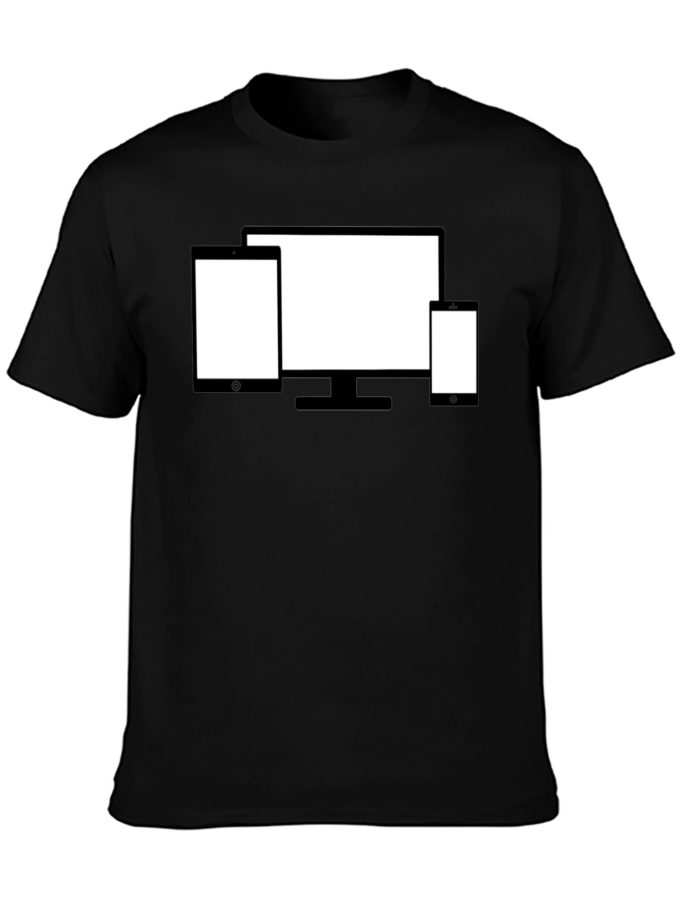 Tech Device Display Black T-Shirt