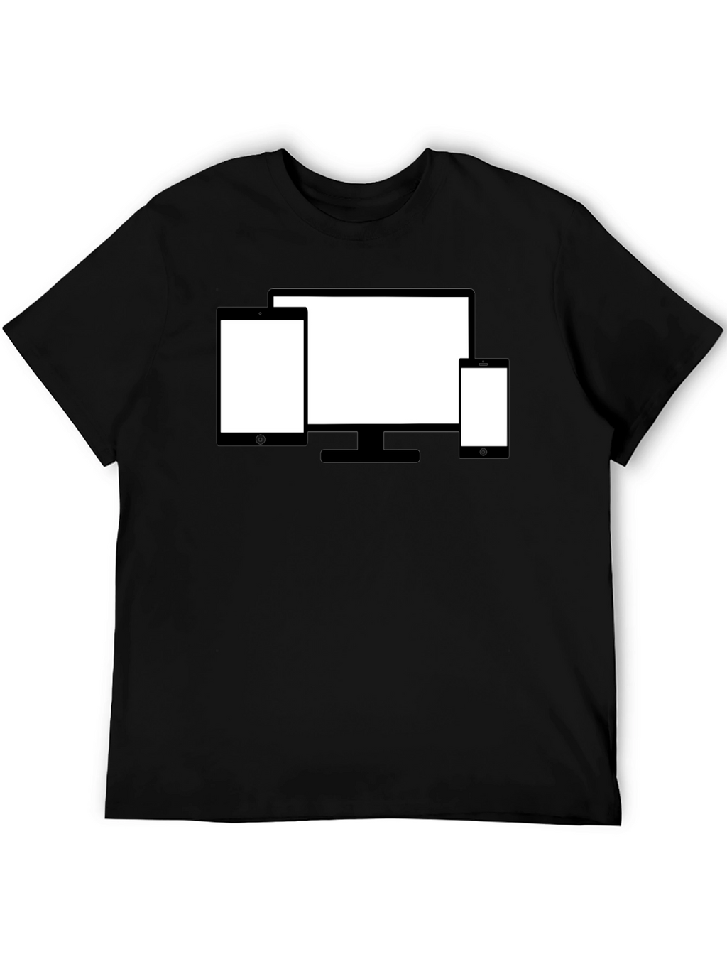 Tech Device Display Black T-Shirt