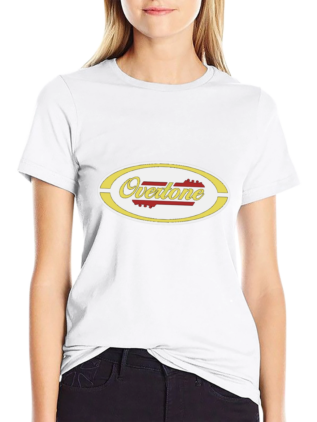OverTone Graphic Tee - Black Cotton Blend