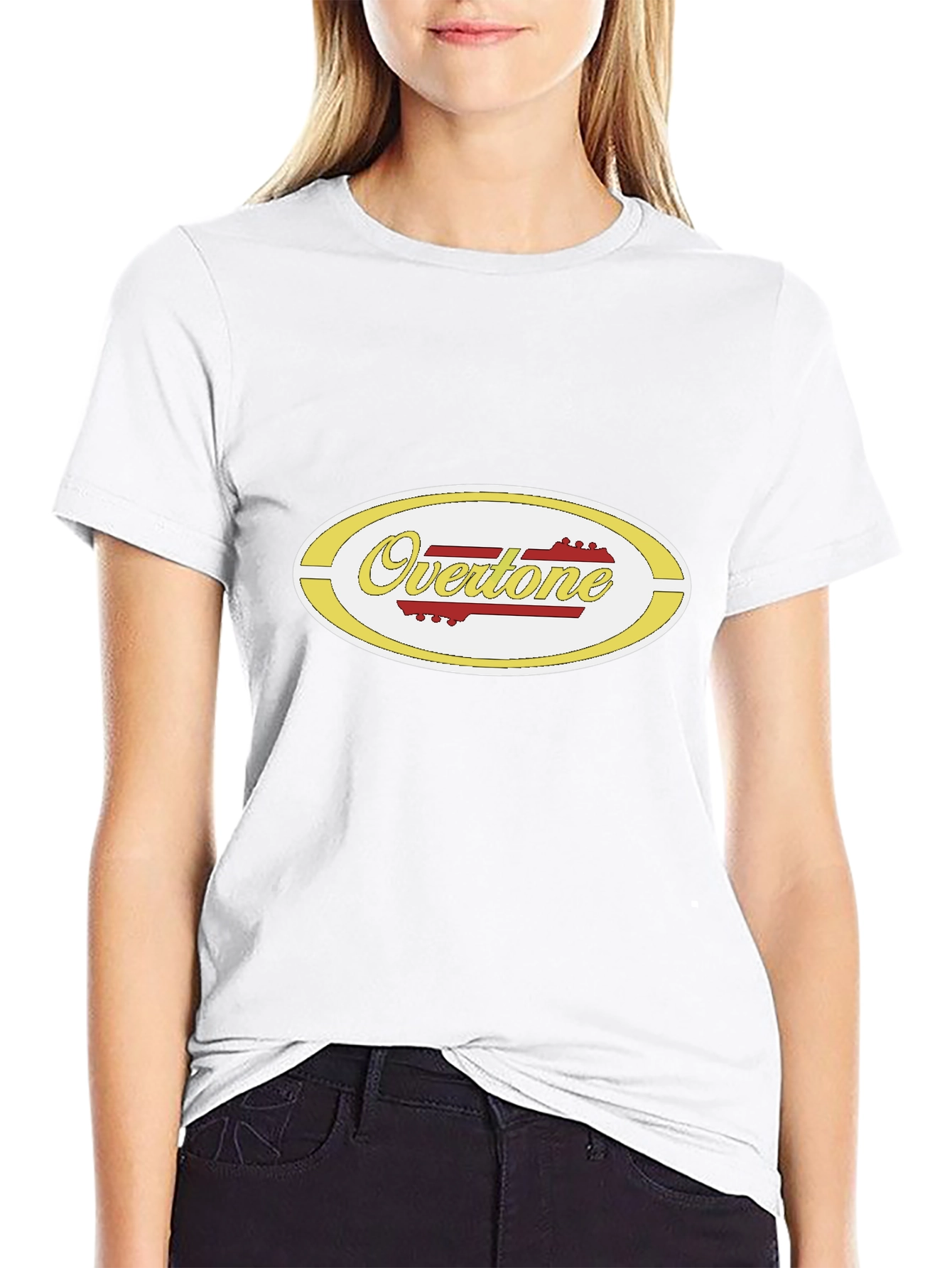 OverTone Graphic Tee - Black Cotton Blend