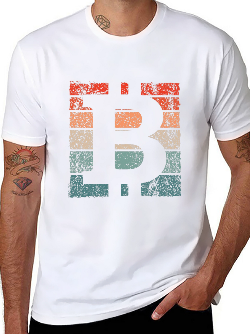 Retro Bitcoin BTC Crypto T-Shirt