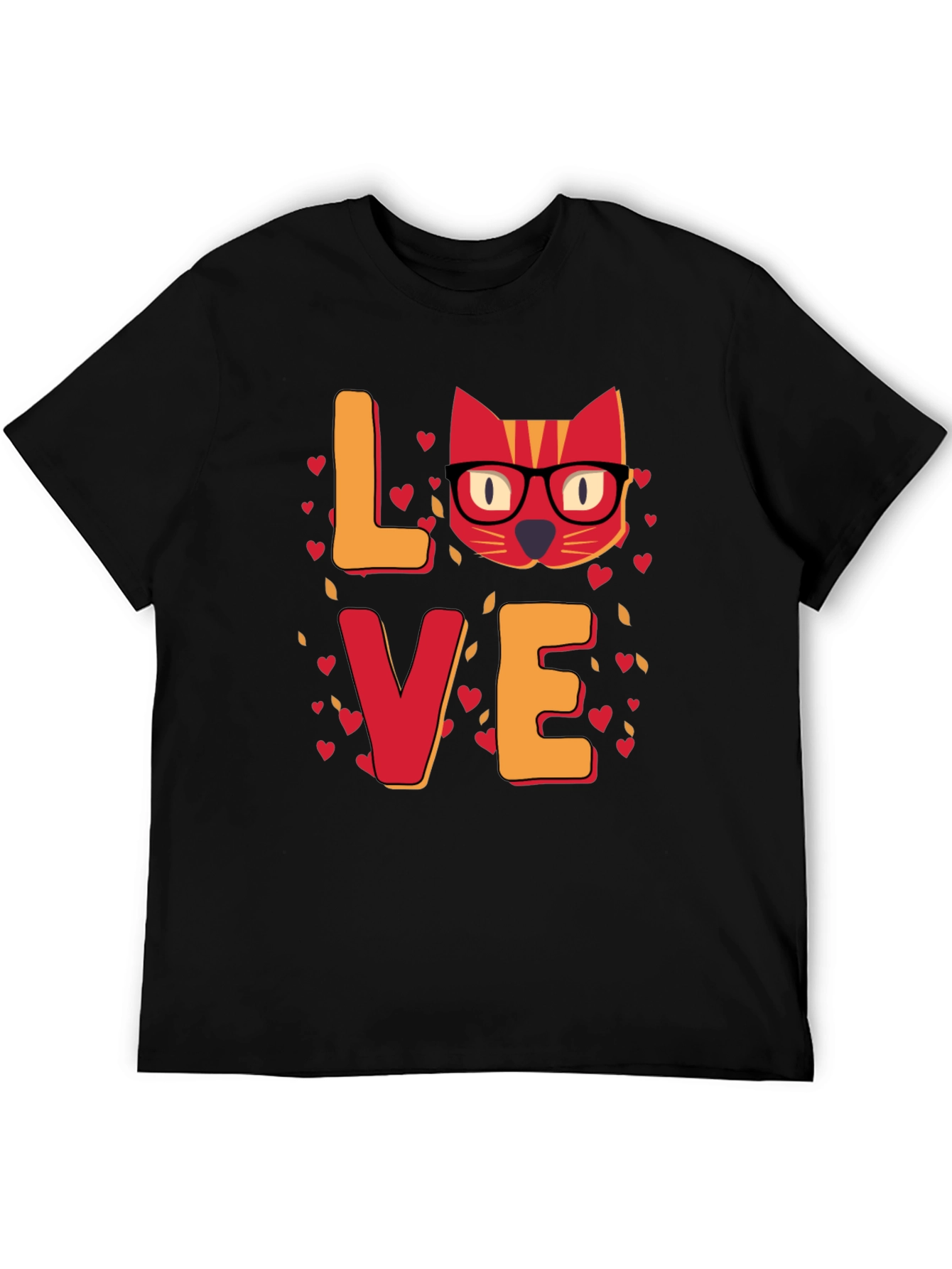 Love Cat T-Shirt - Unique Valentines Day Gift for Cat Lovers