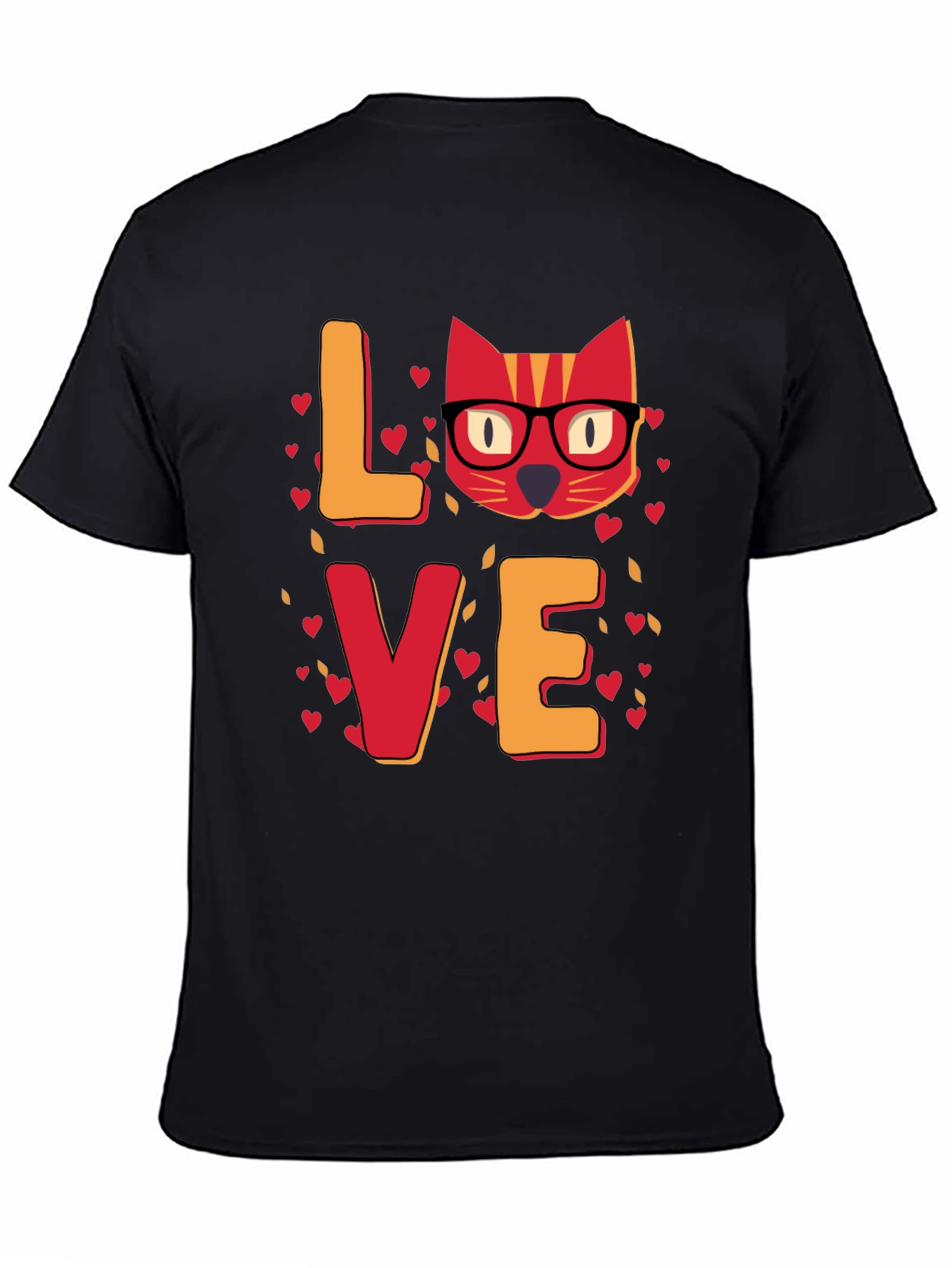 Love Cat T-Shirt - Unique Valentines Day Gift for Cat Lovers